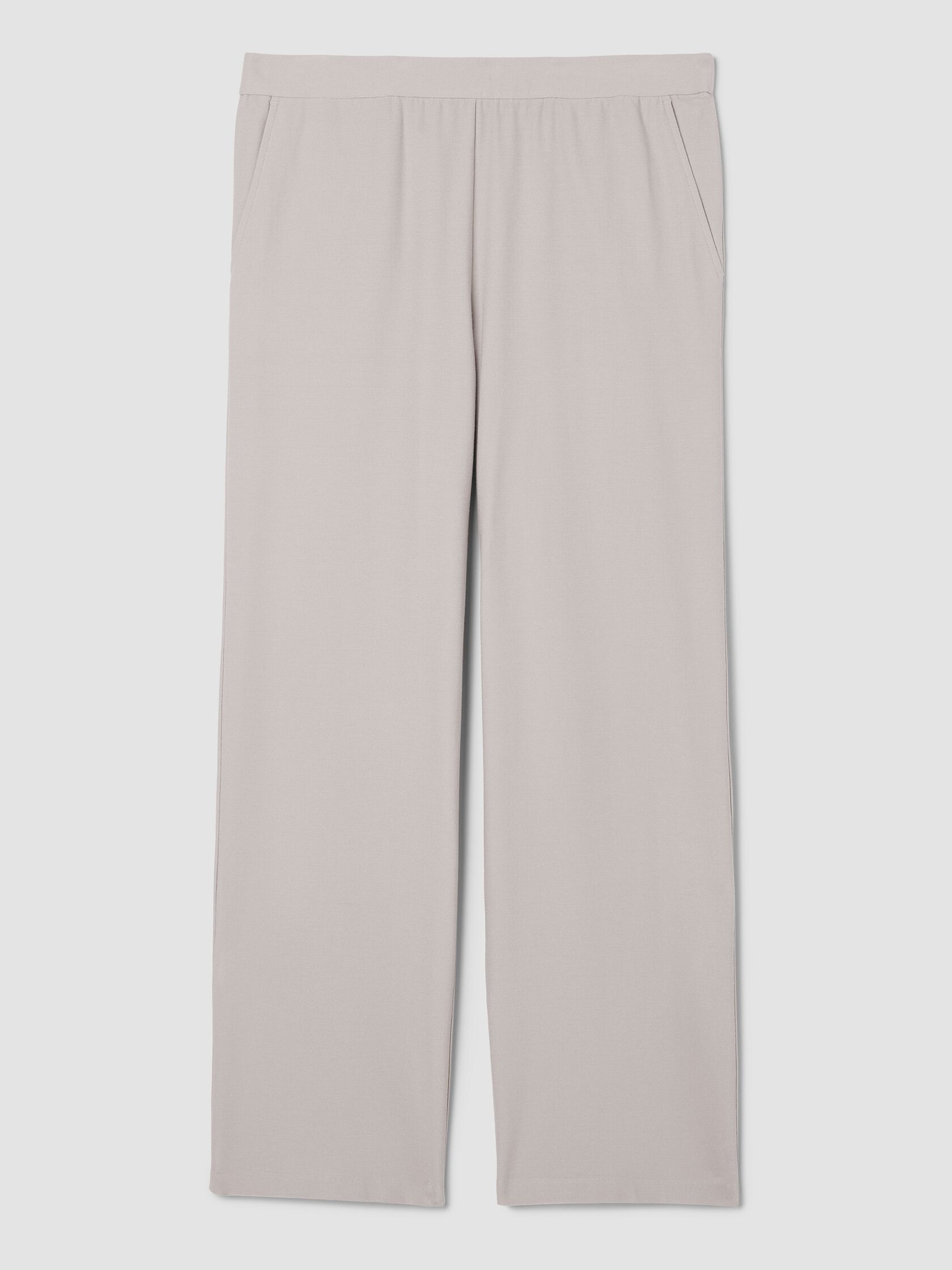 Washable Stretch Crepe Straight Pant