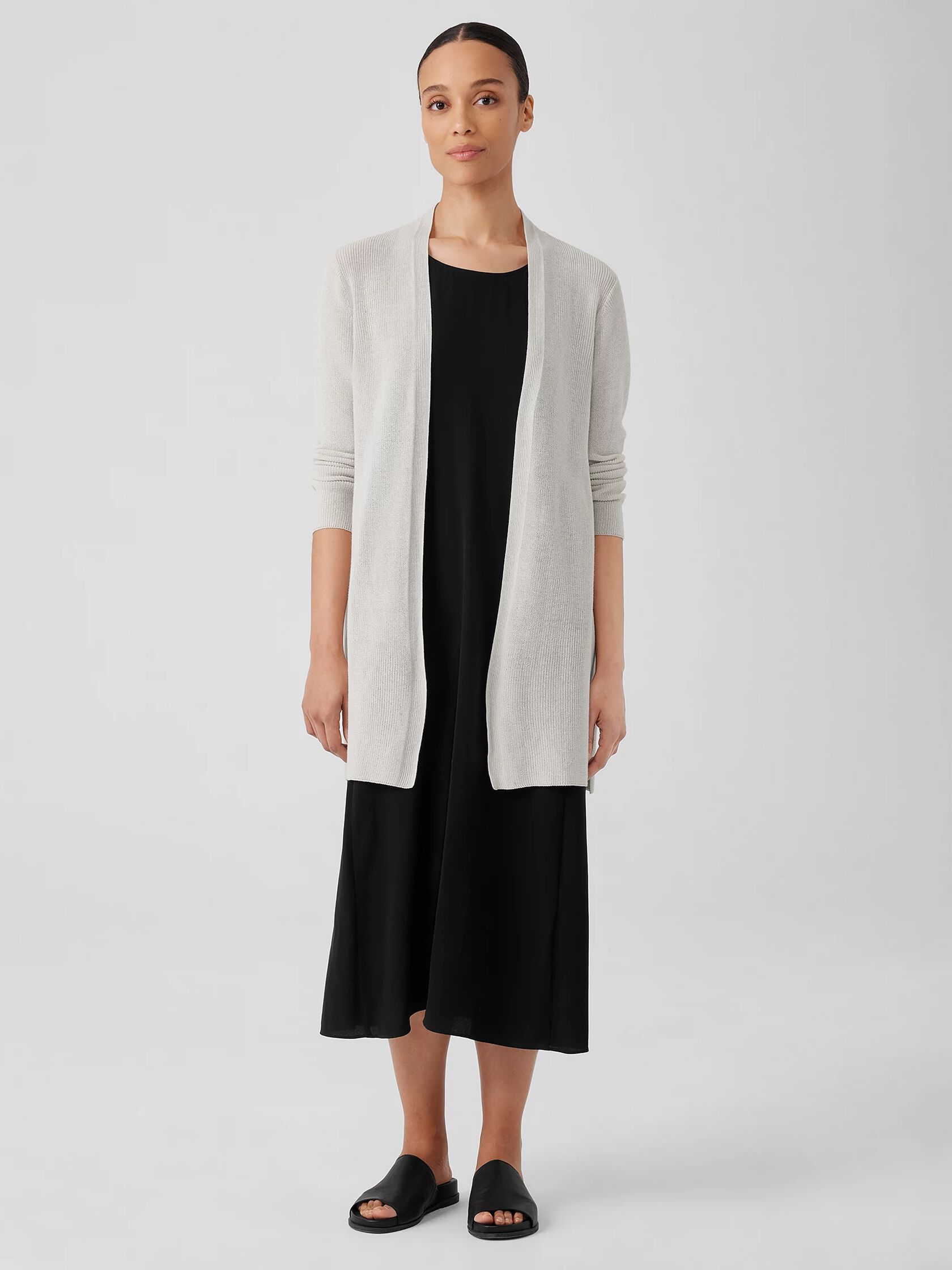 Peruvian Organic Cotton Crepe Cardigan