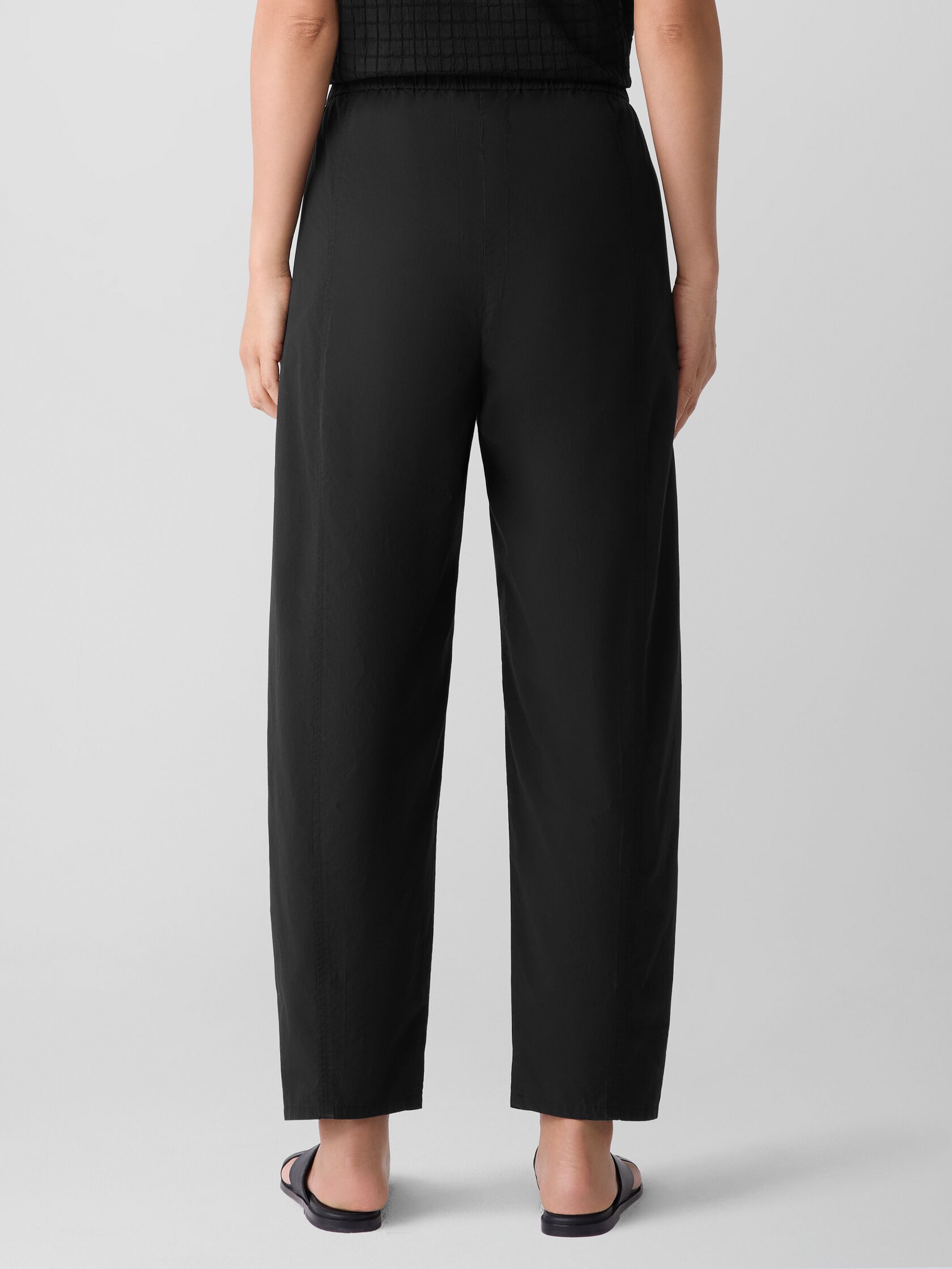 Washed Organic Cotton Poplin Lantern Pant