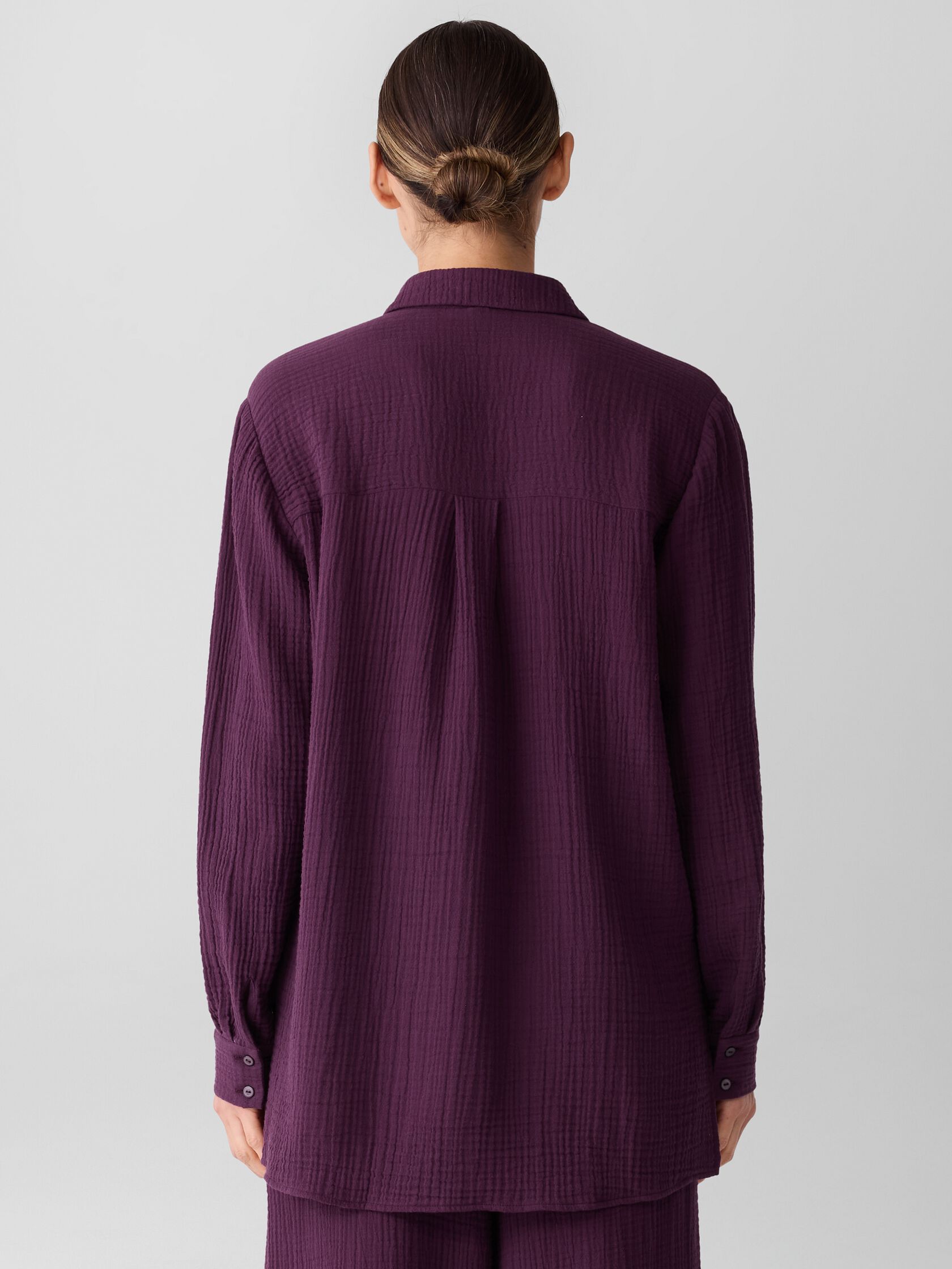 Organic Cotton Lofty Gauze Classic Collar Shirt