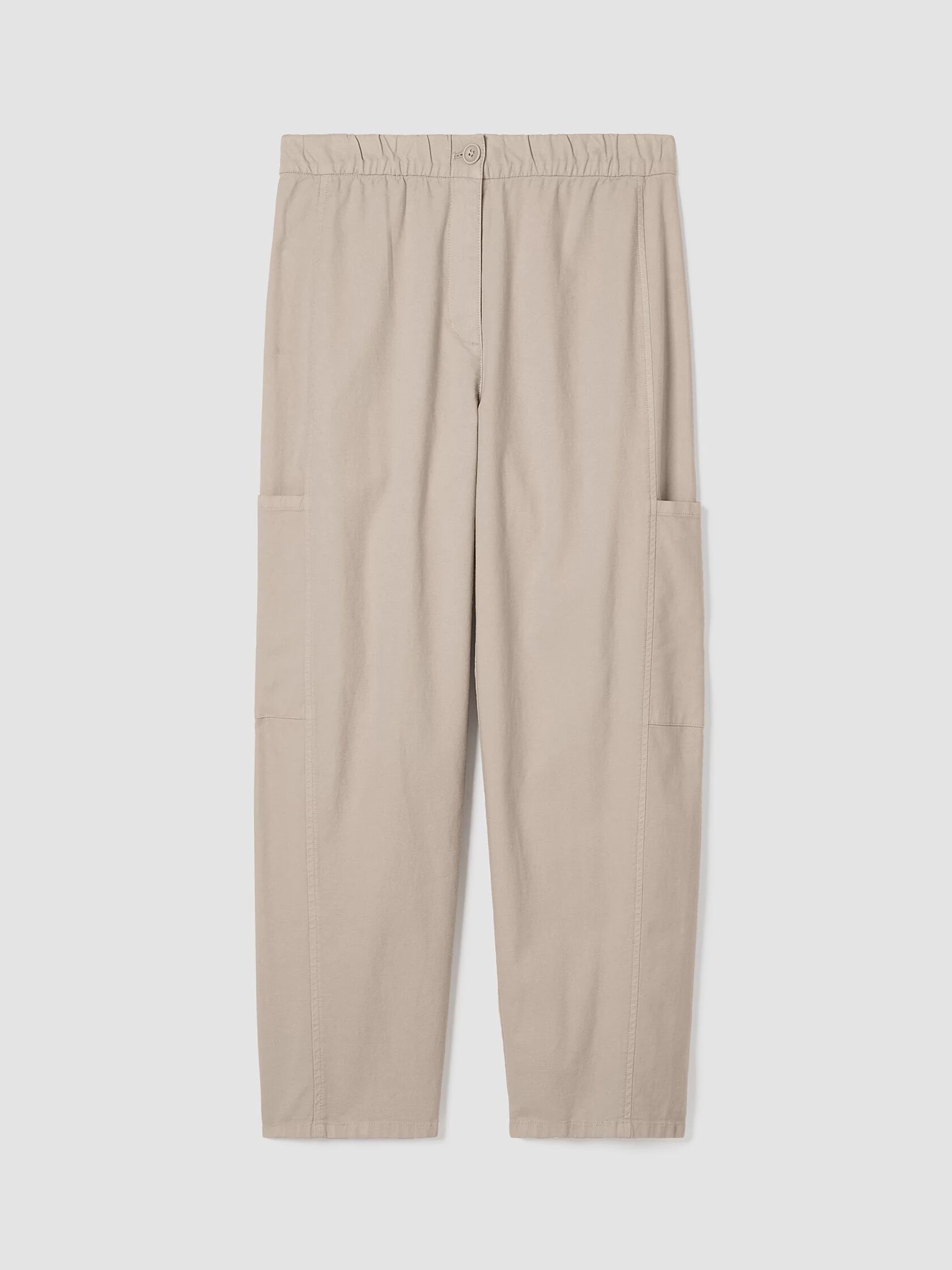 Cotton Hemp Stretch Lantern Pant