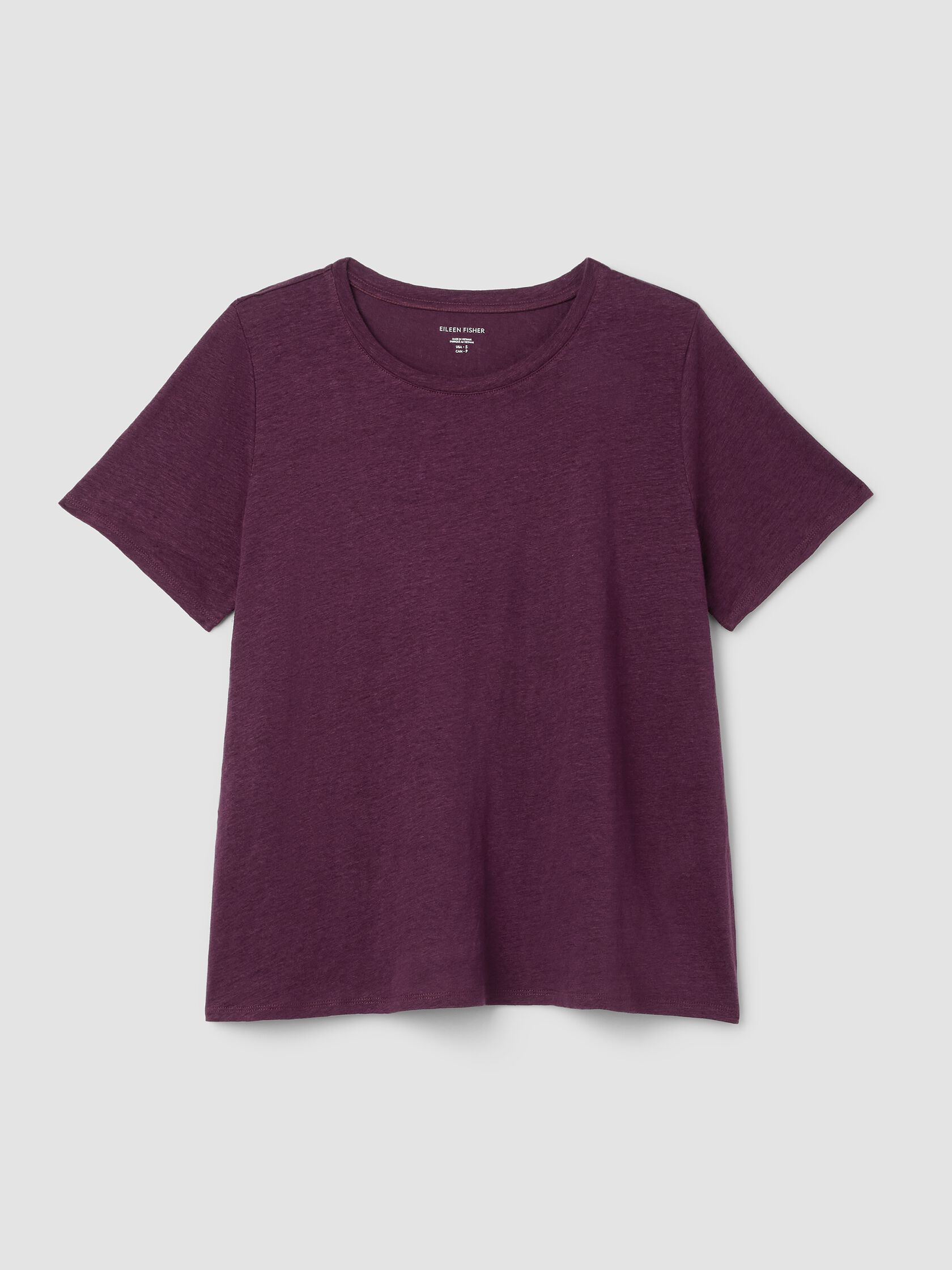 Organic Linen Jersey Crew Neck Tee
