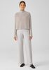 Merino Cropped Turtleneck Top in Regenerative Wool