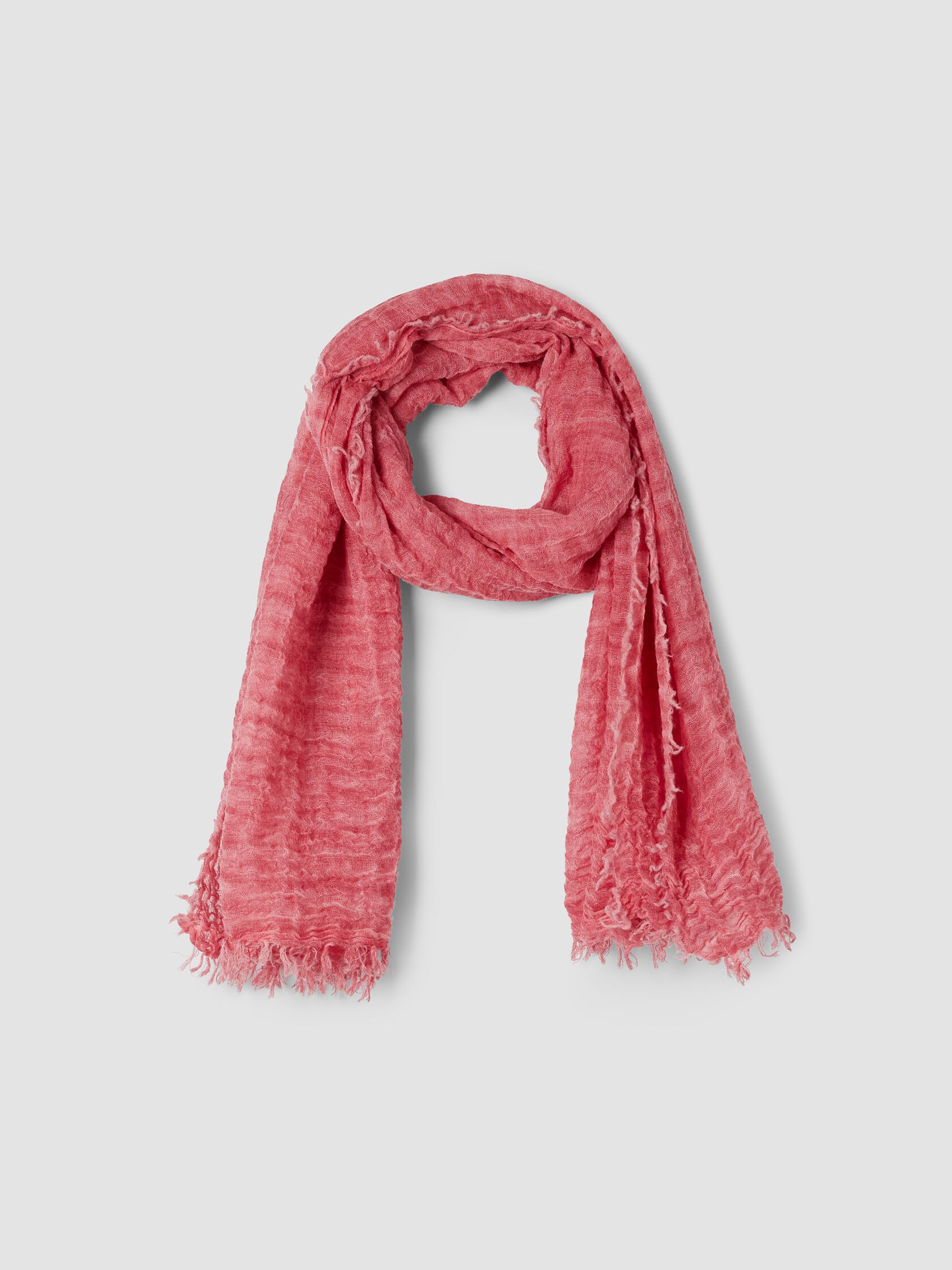 Textured Maltinto Wool Gauze Scarf