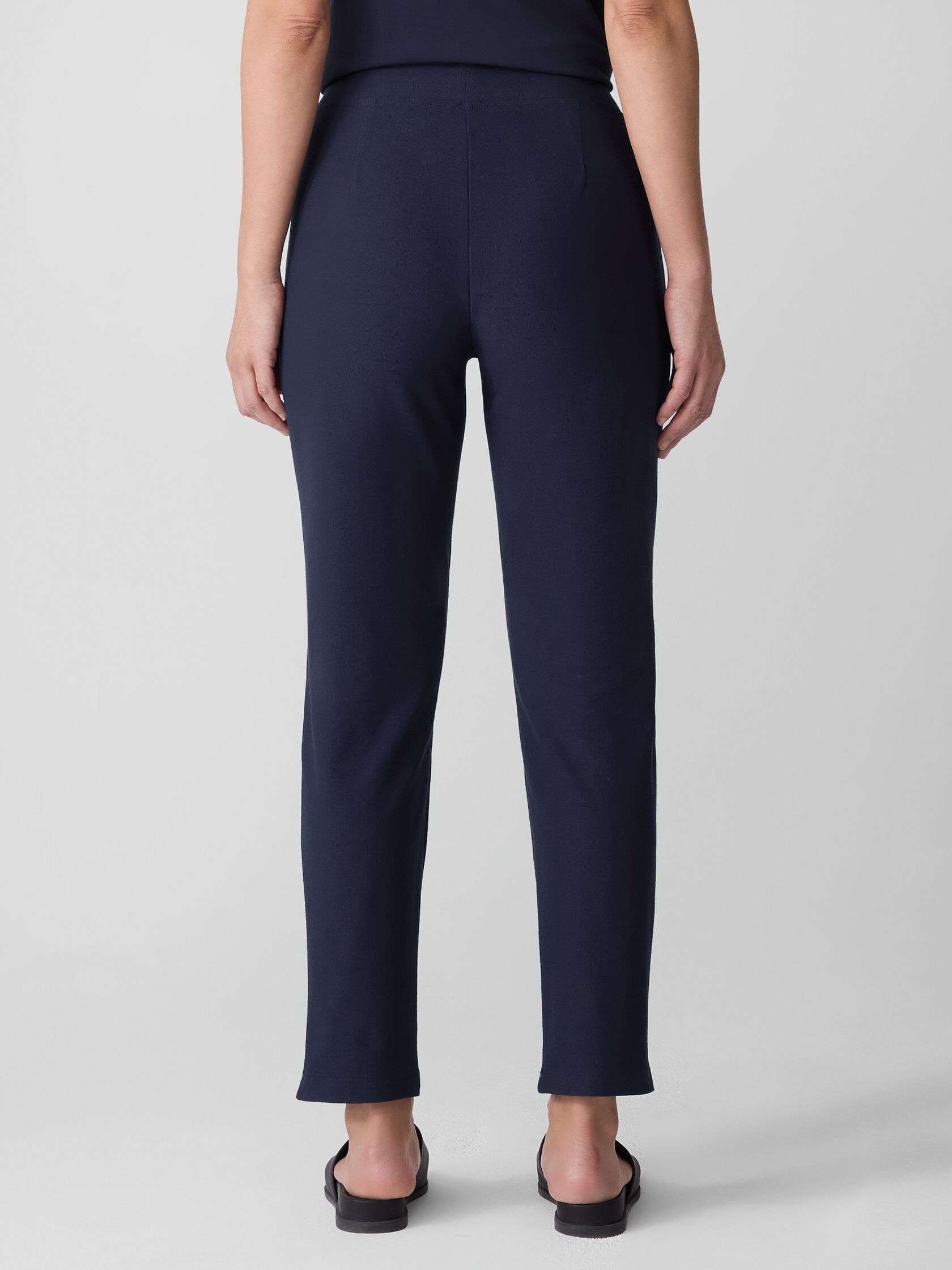 Washable Stretch Crepe Slim Pant
