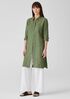 Washed Organic Linen Delave Shirtdress