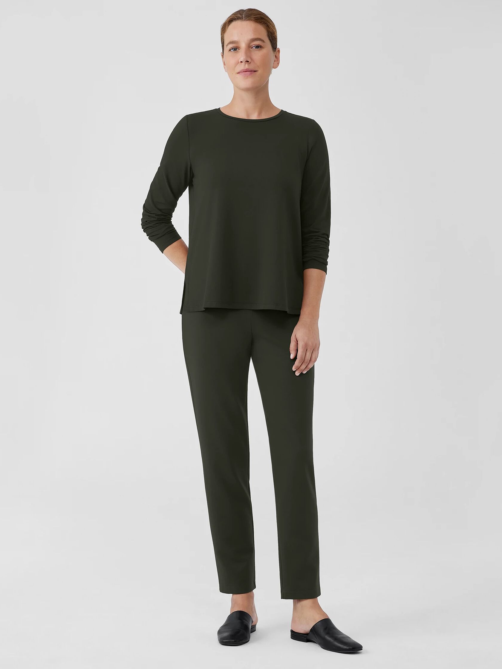 Washable Flex Ponte Slim Pant