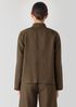 Organic Linen High Collar Jacket