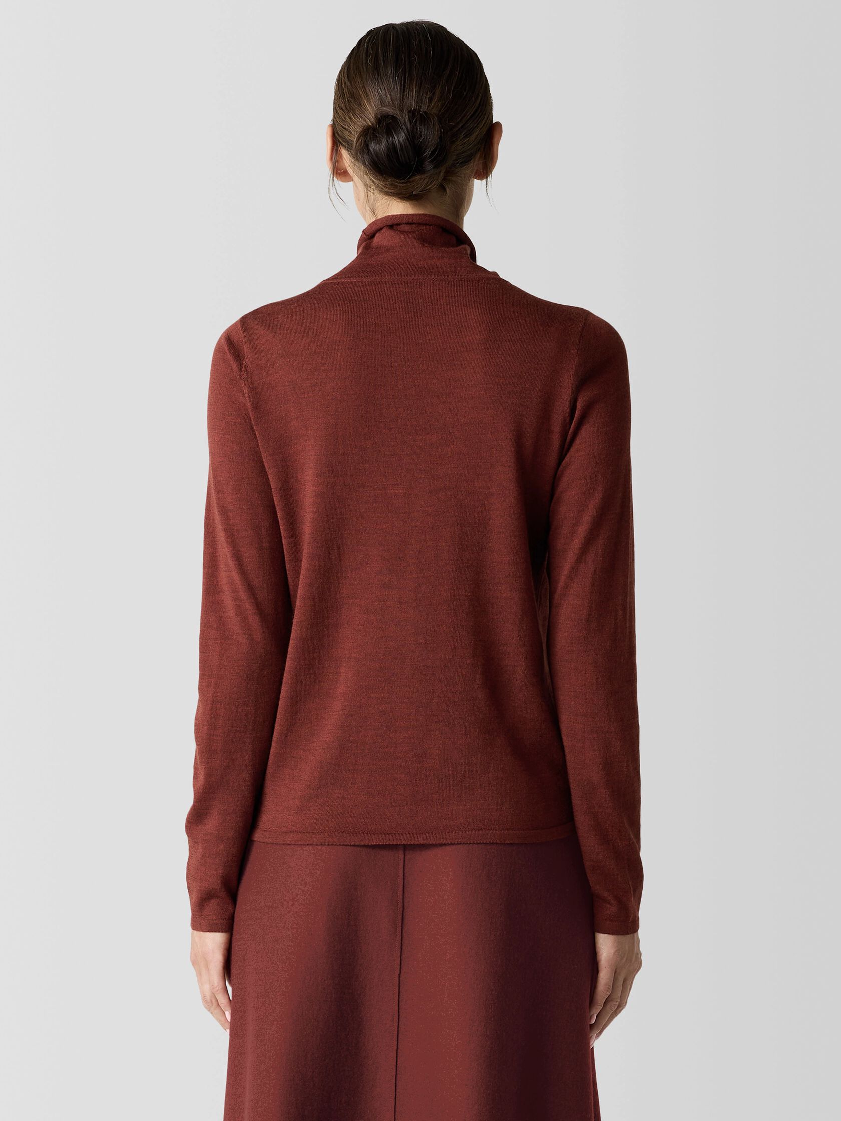 Fine Merino Turtleneck Top in&nbsp;Regenerative Wool