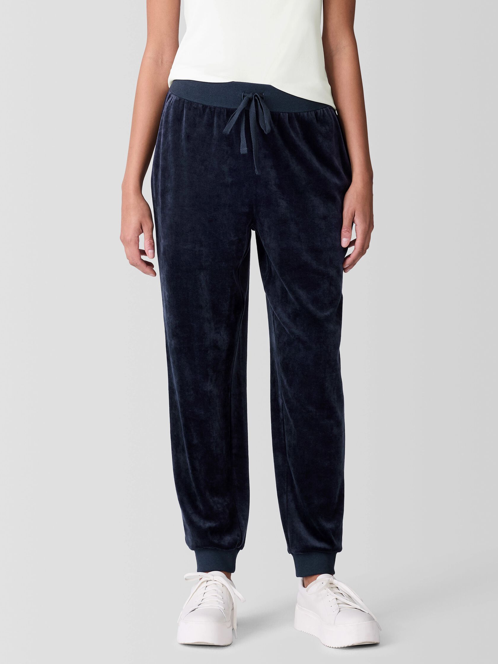 Cozy Velour Knit Jogger Pant