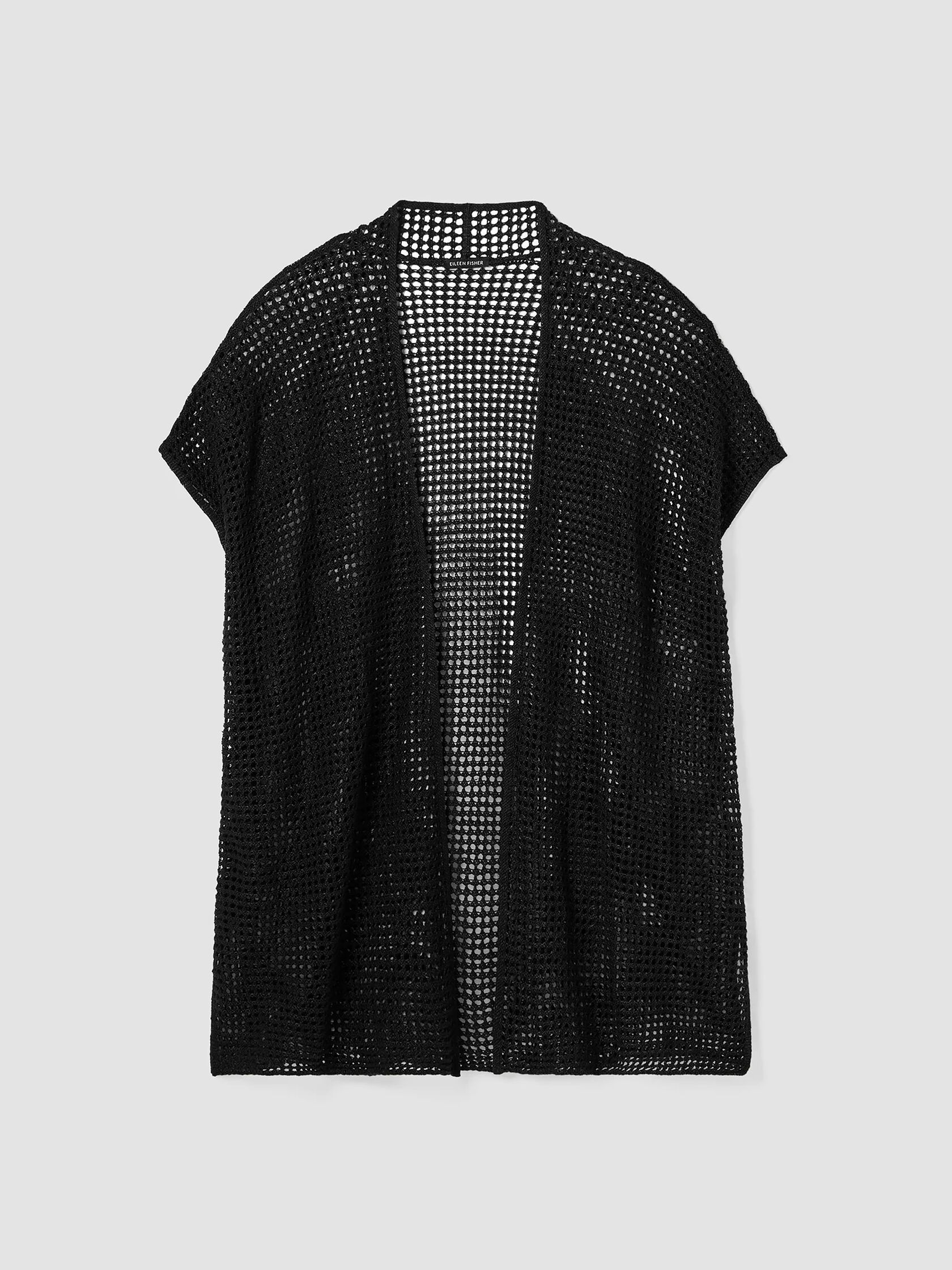 Organic Linen D&eacute;lav&eacute; Long Cardigan