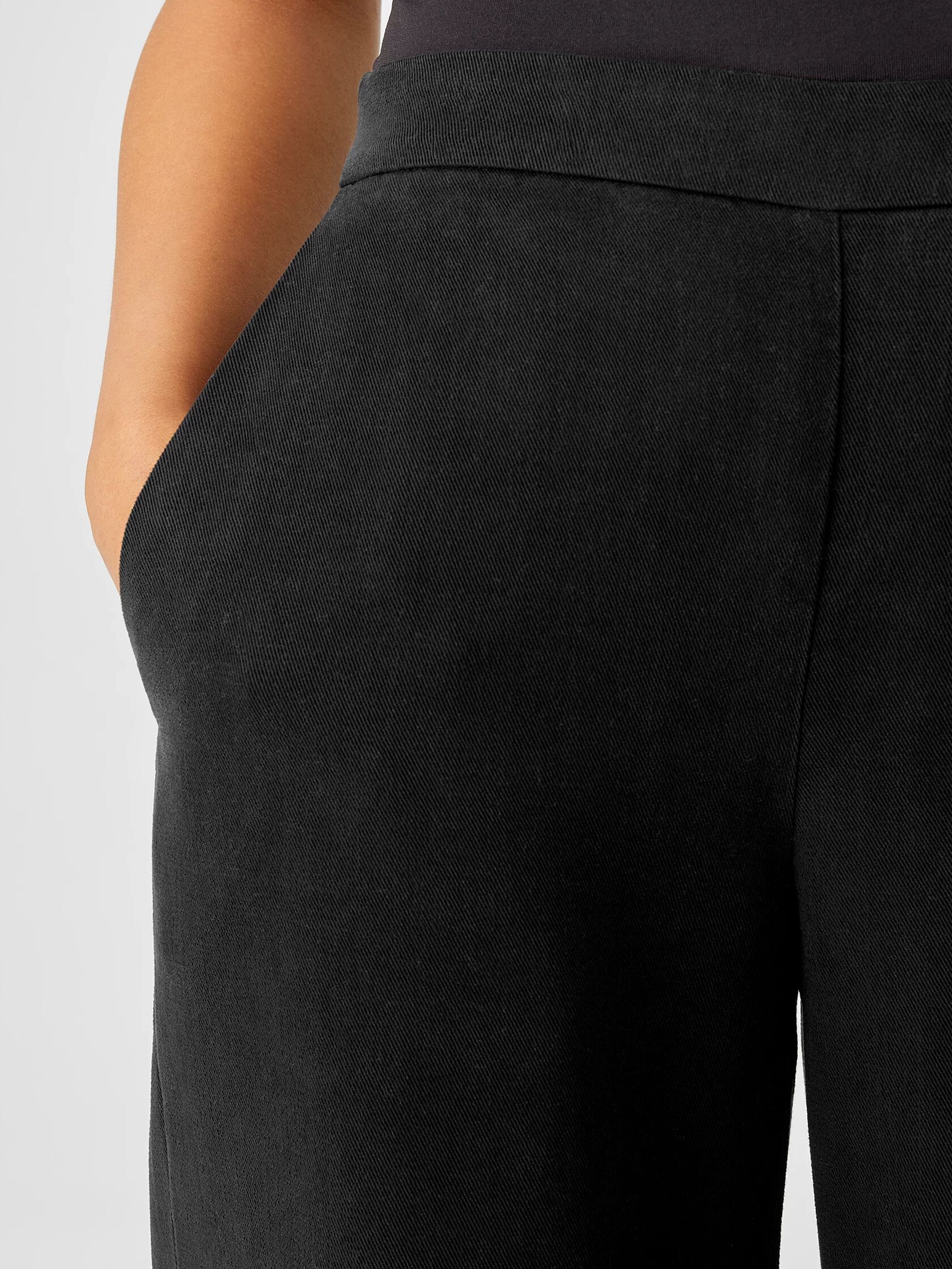 Soft Twill Wide-Leg Pant