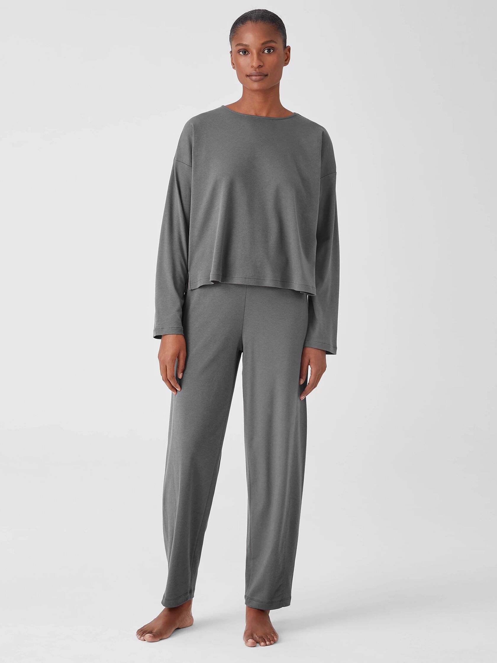 Cozy Organic Cotton Interlock Box-Top