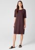 Hemp Organic Cotton Twist Crew Neck Dress