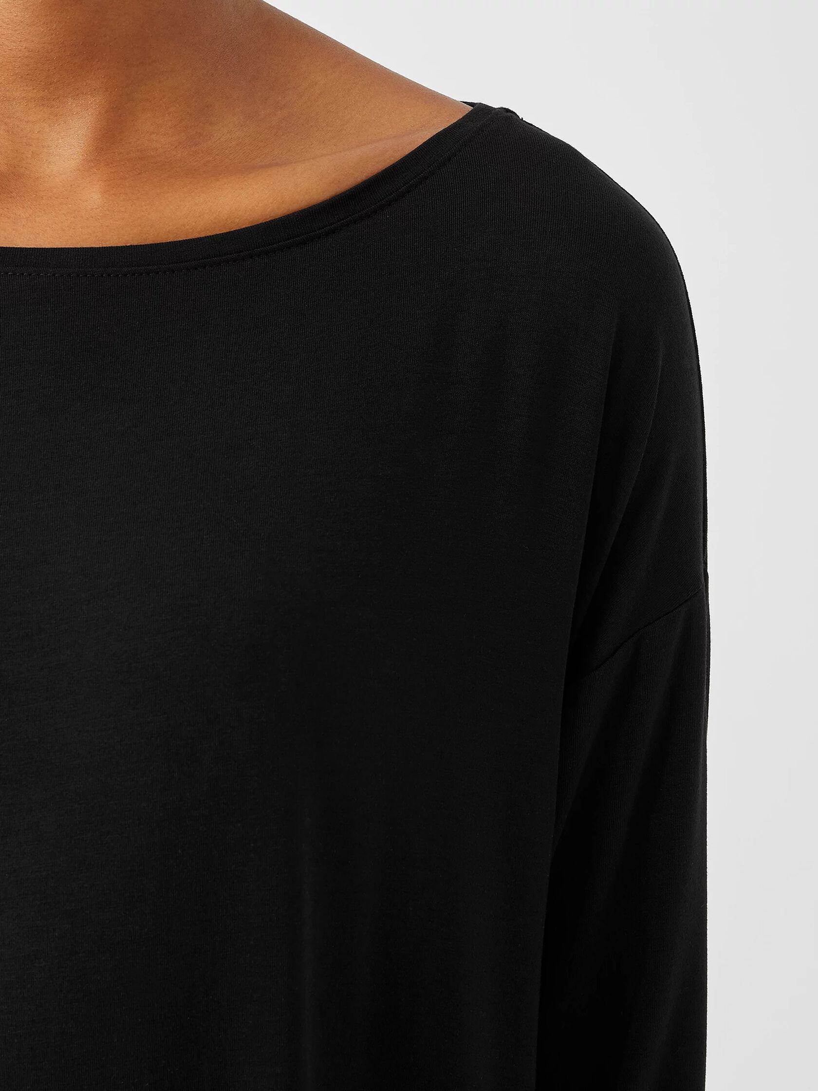 Fine Jersey Boatneck Dress