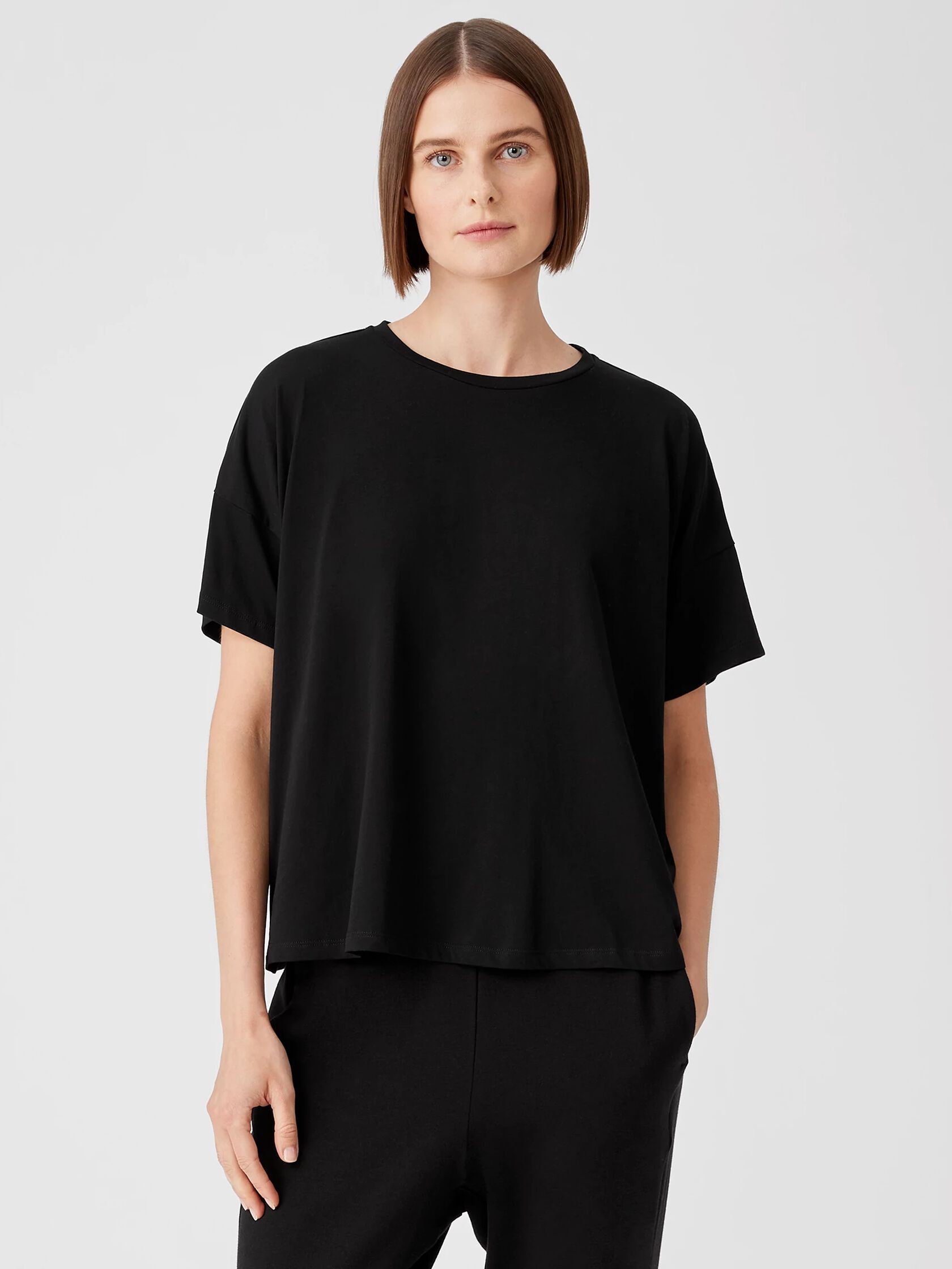 Organic Cotton Easy Jersey Crew Neck Tee