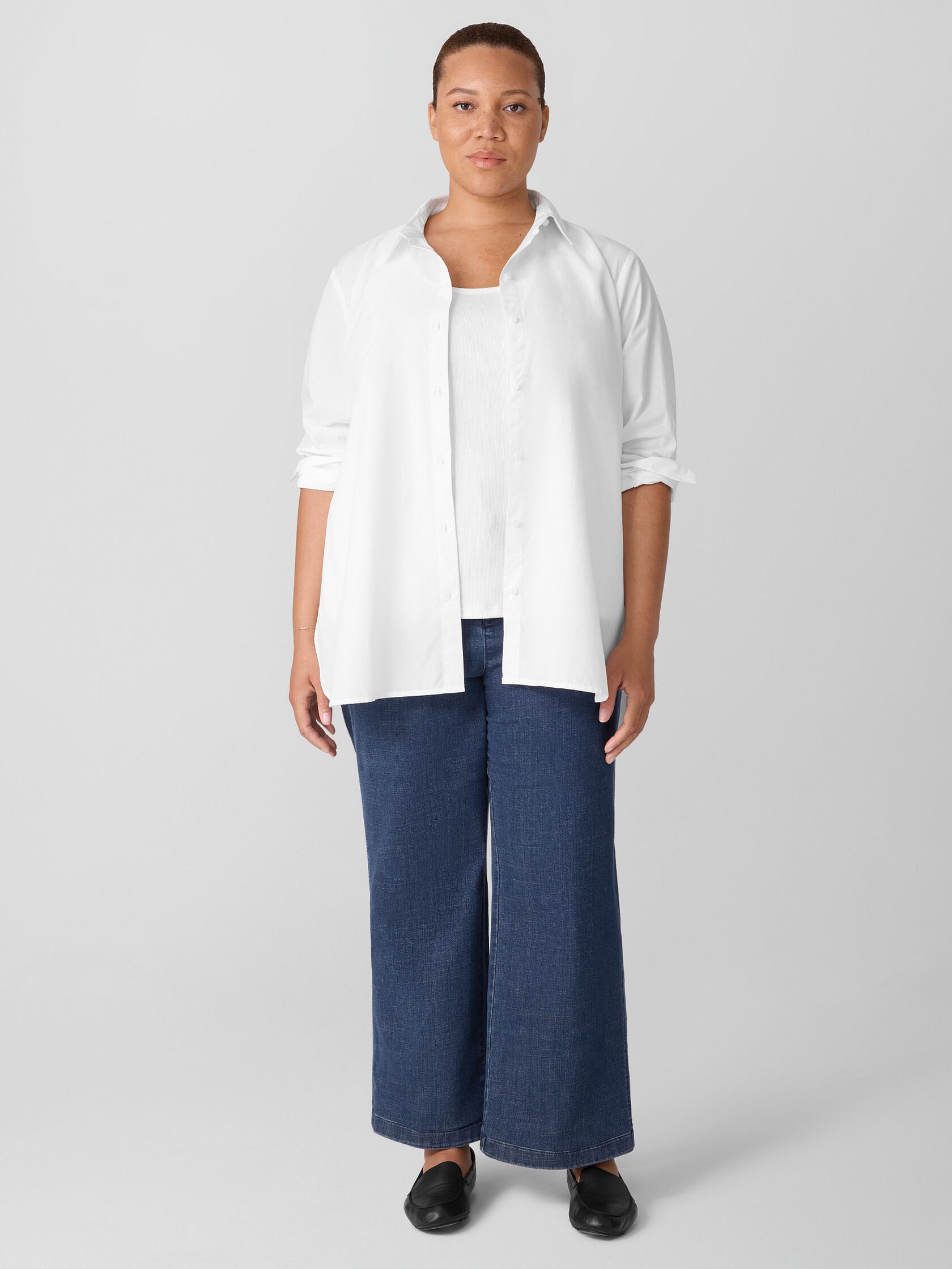 Organic Cotton Poplin&nbsp;Classic Collar Shirt
