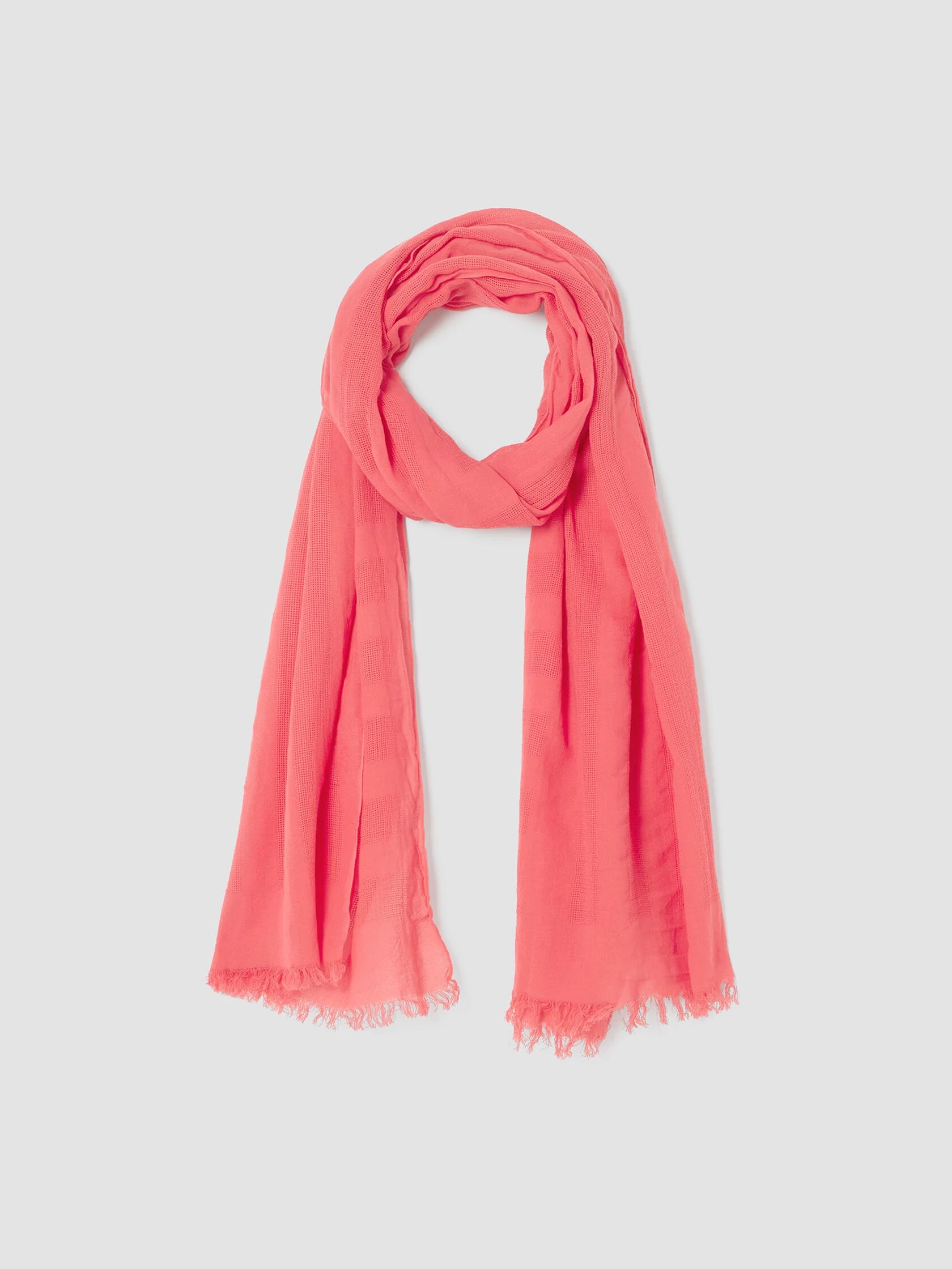 Organic Cotton Mesh Stripe Scarf