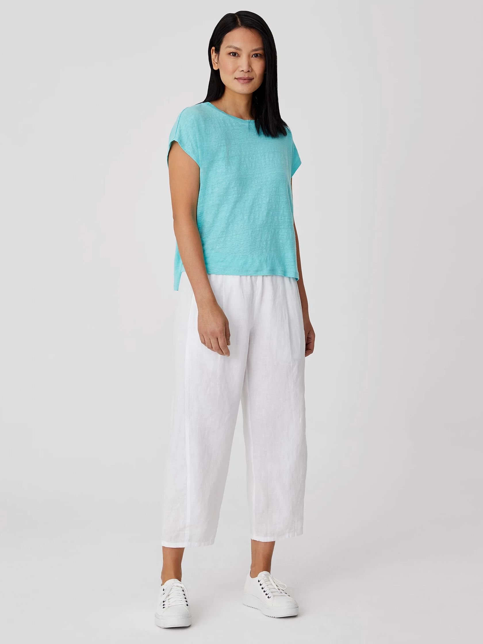 Organic Linen Jersey Square Top