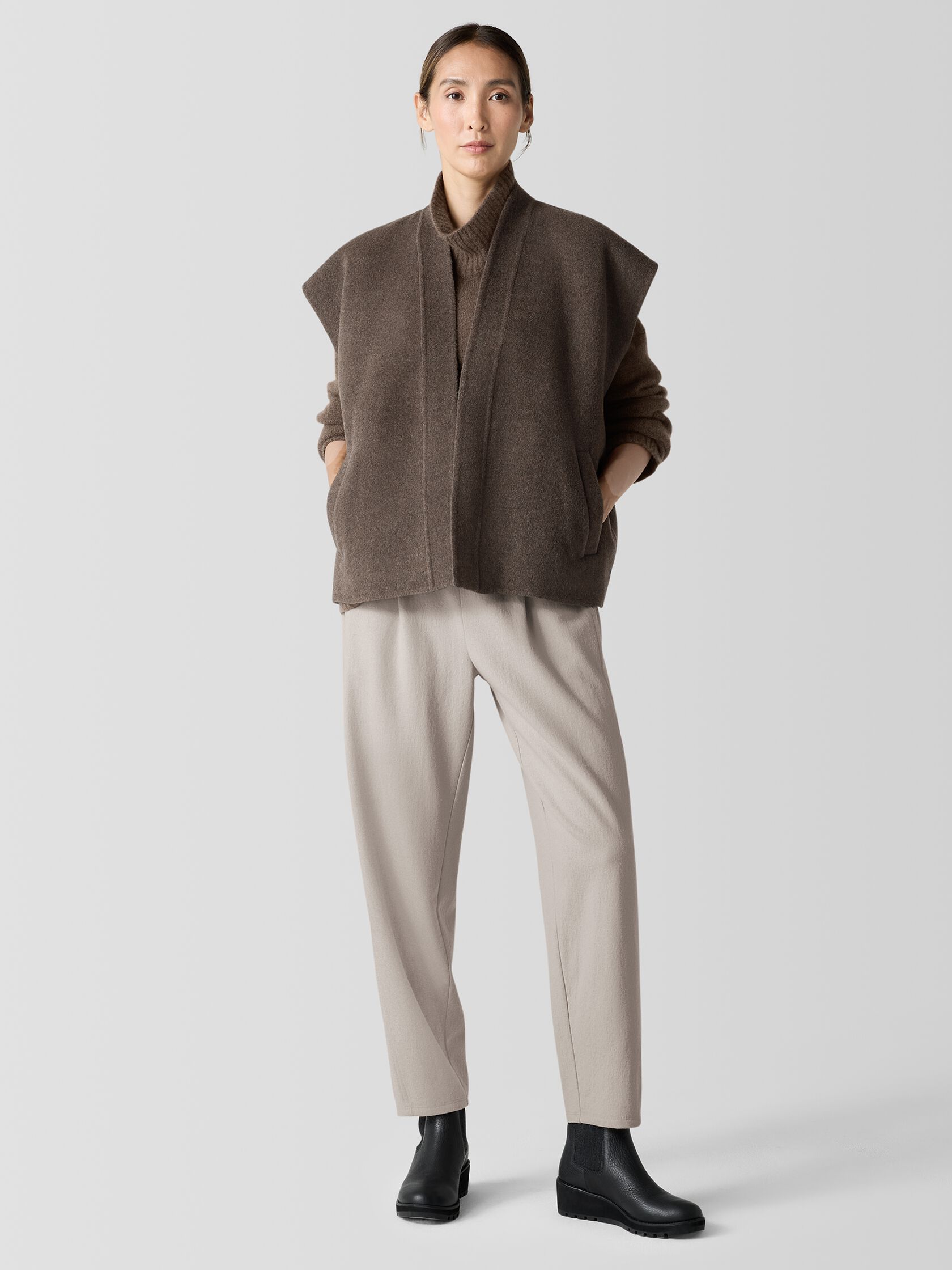 Doubleface Wool Cloud Vest