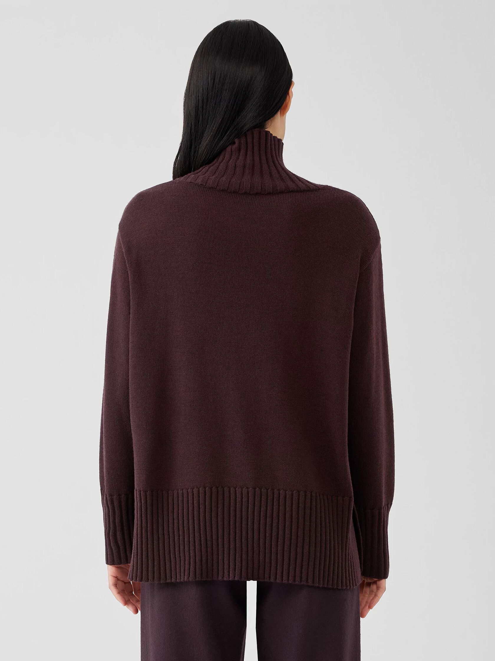 Merino Jersey Turtleneck in Regenerative Wool