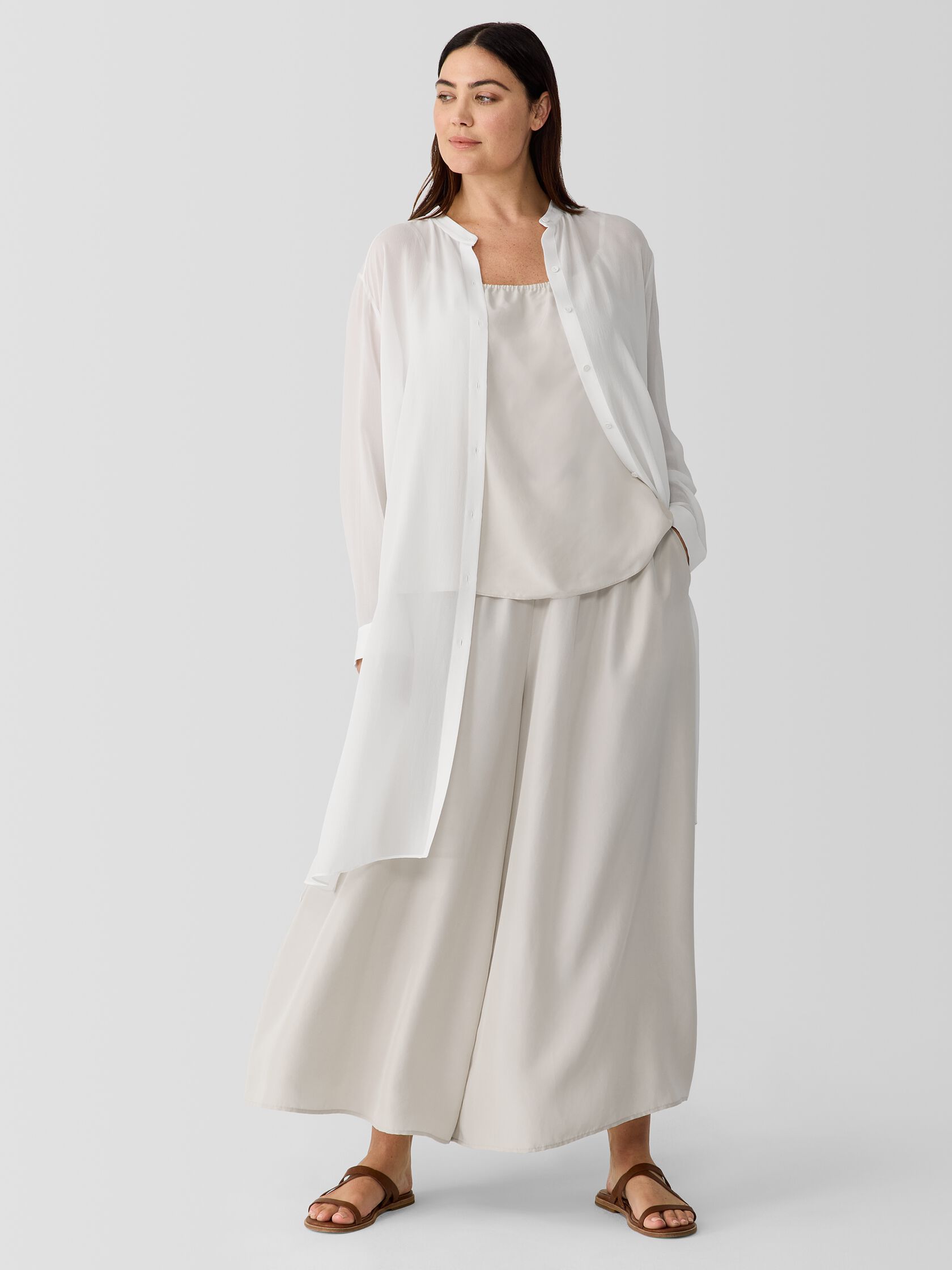 Washed Silk Skirt&nbsp;Pant