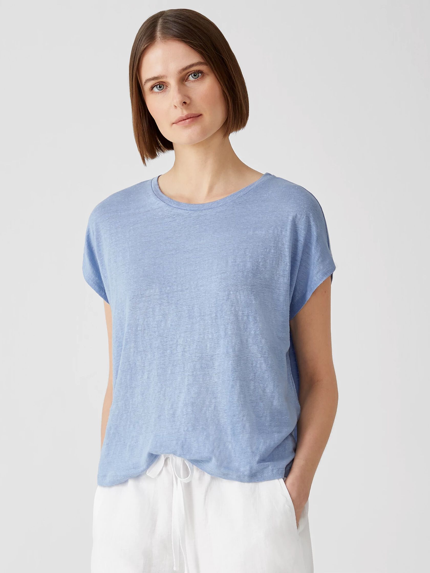 Organic Linen Jersey Square Top