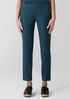 Cotton Blend Ponte Slim Pant