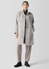 Luxe Alpaca Windowpane Stand Collar Coat