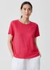 Organic Linen Jersey Crew Neck Tee