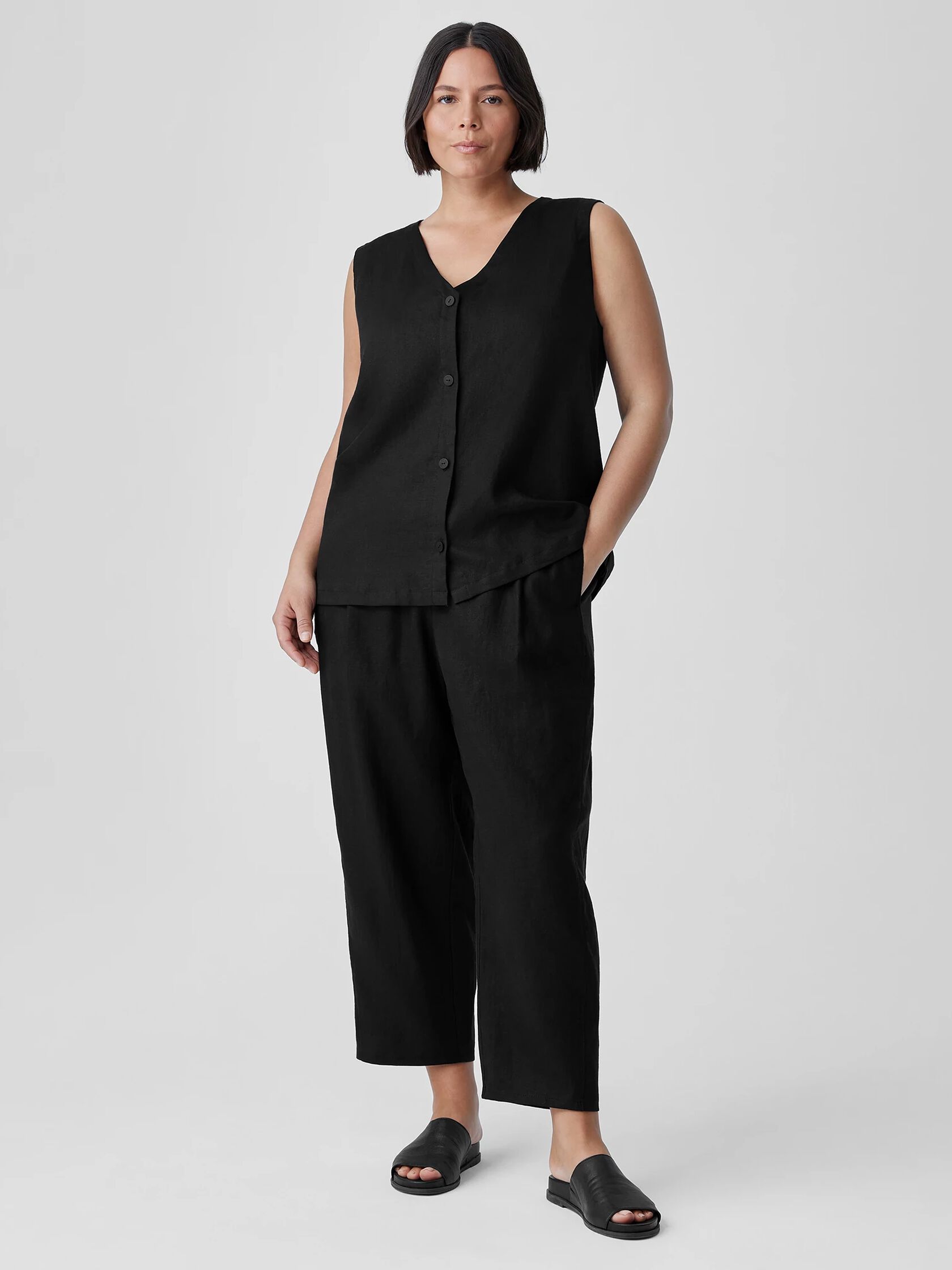 Organic Linen Lantern Pant