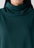 Cozy Brushed Terry Hug Funnel Neck Long Top