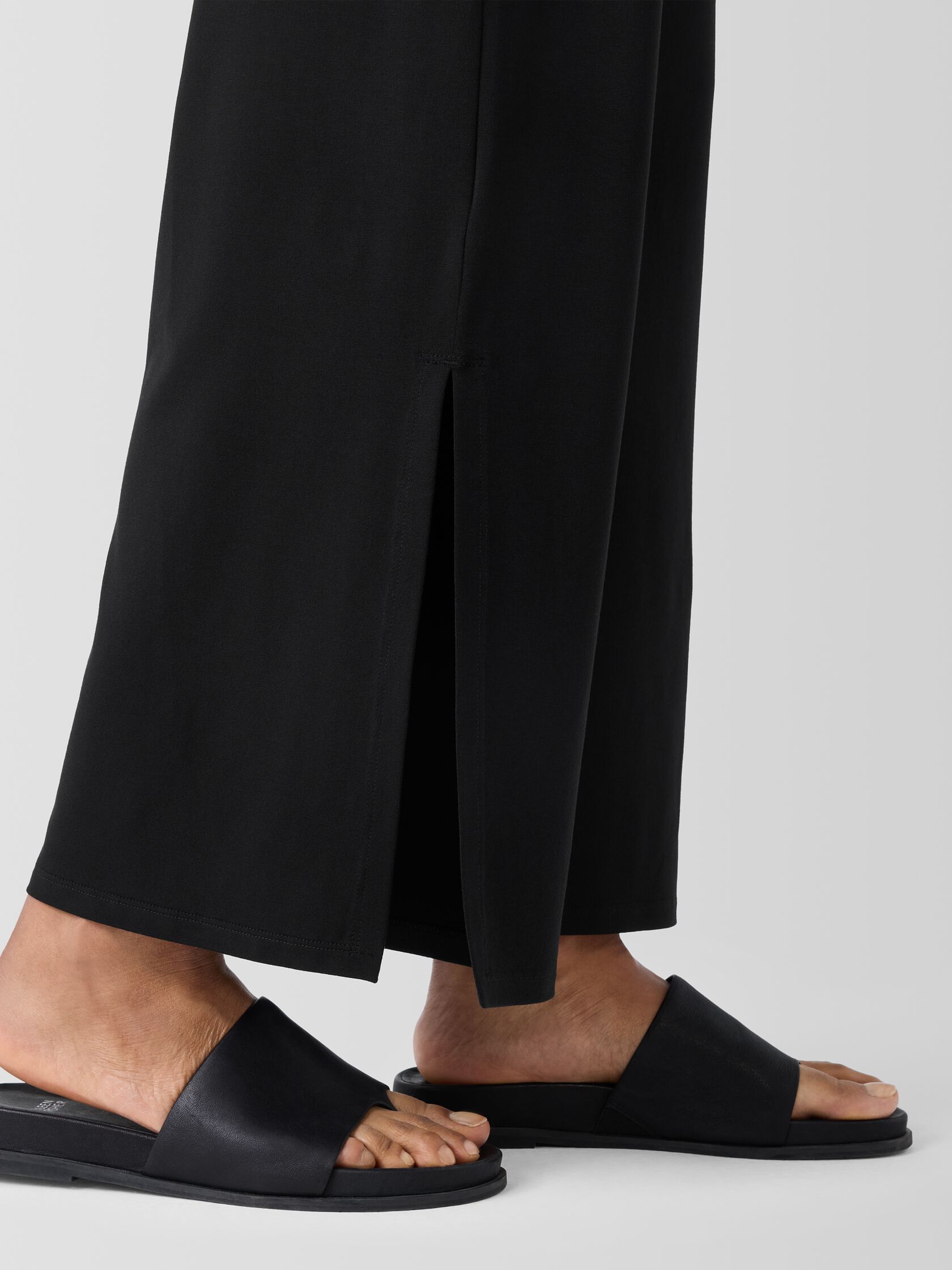Stretch Jersey Knit Pant with Slits