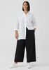 Cotton Blend Ponte Wide-Leg Pant