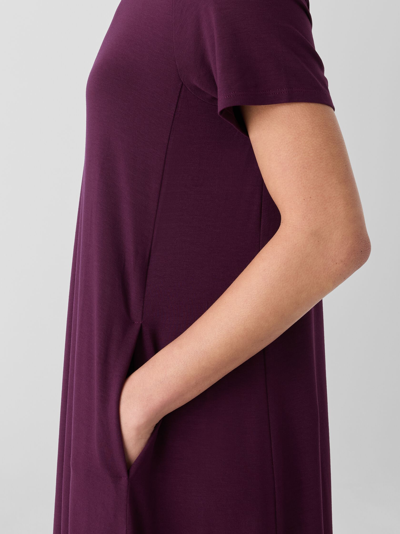 Fine Jersey Lantern Dress