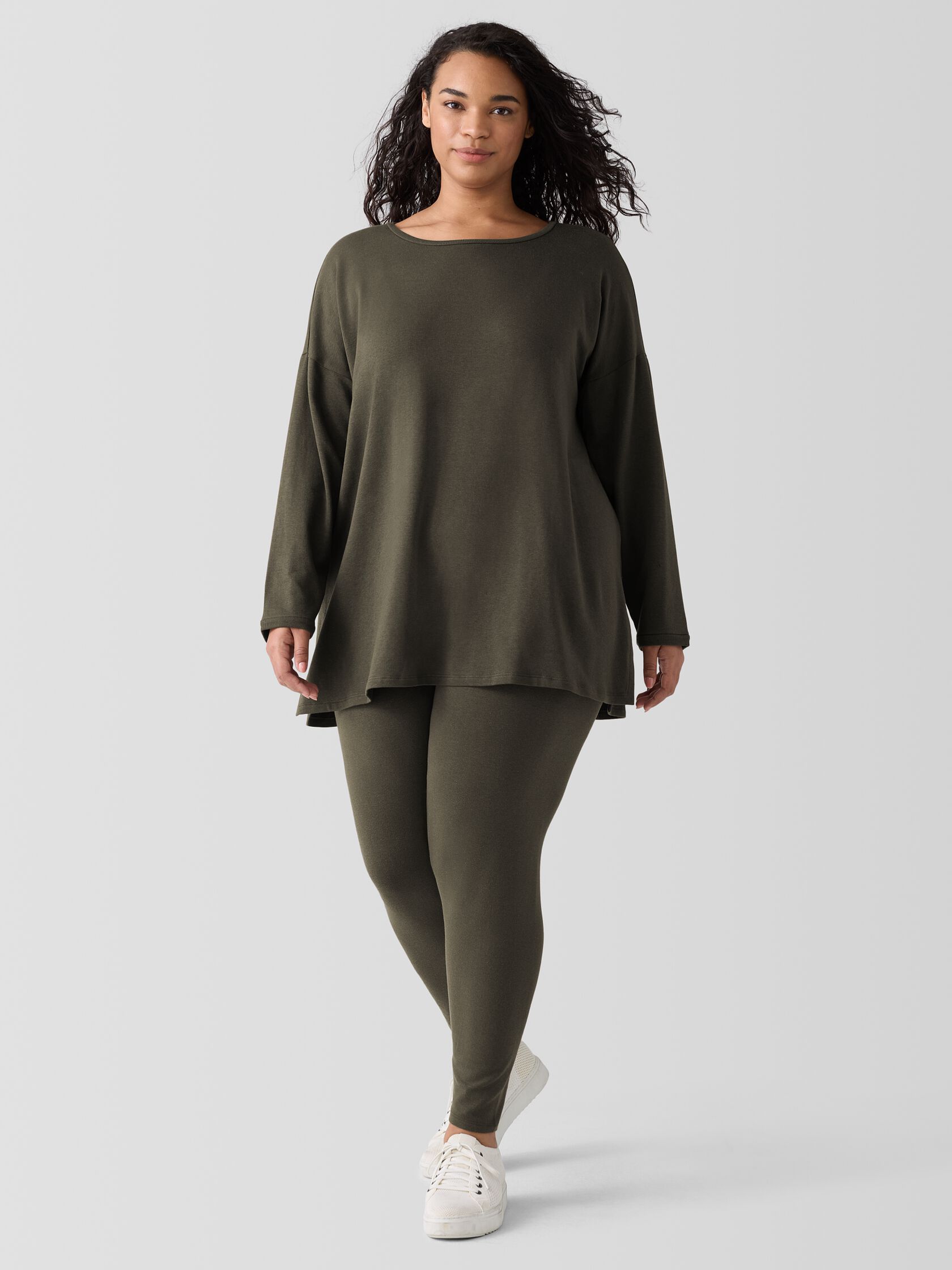 Cozy Brushed Terry Hug Long Box-Top