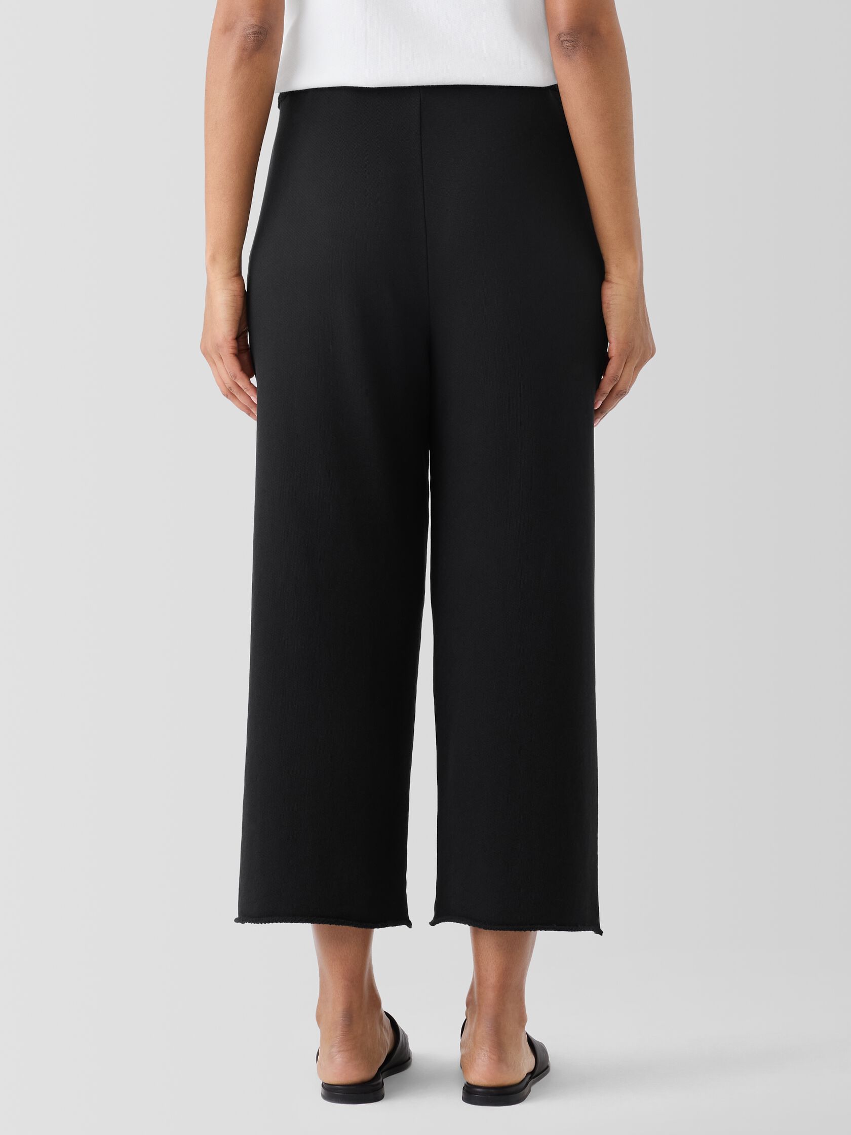 Lightweight Organic Cotton French Terry&nbsp;Straight Pant