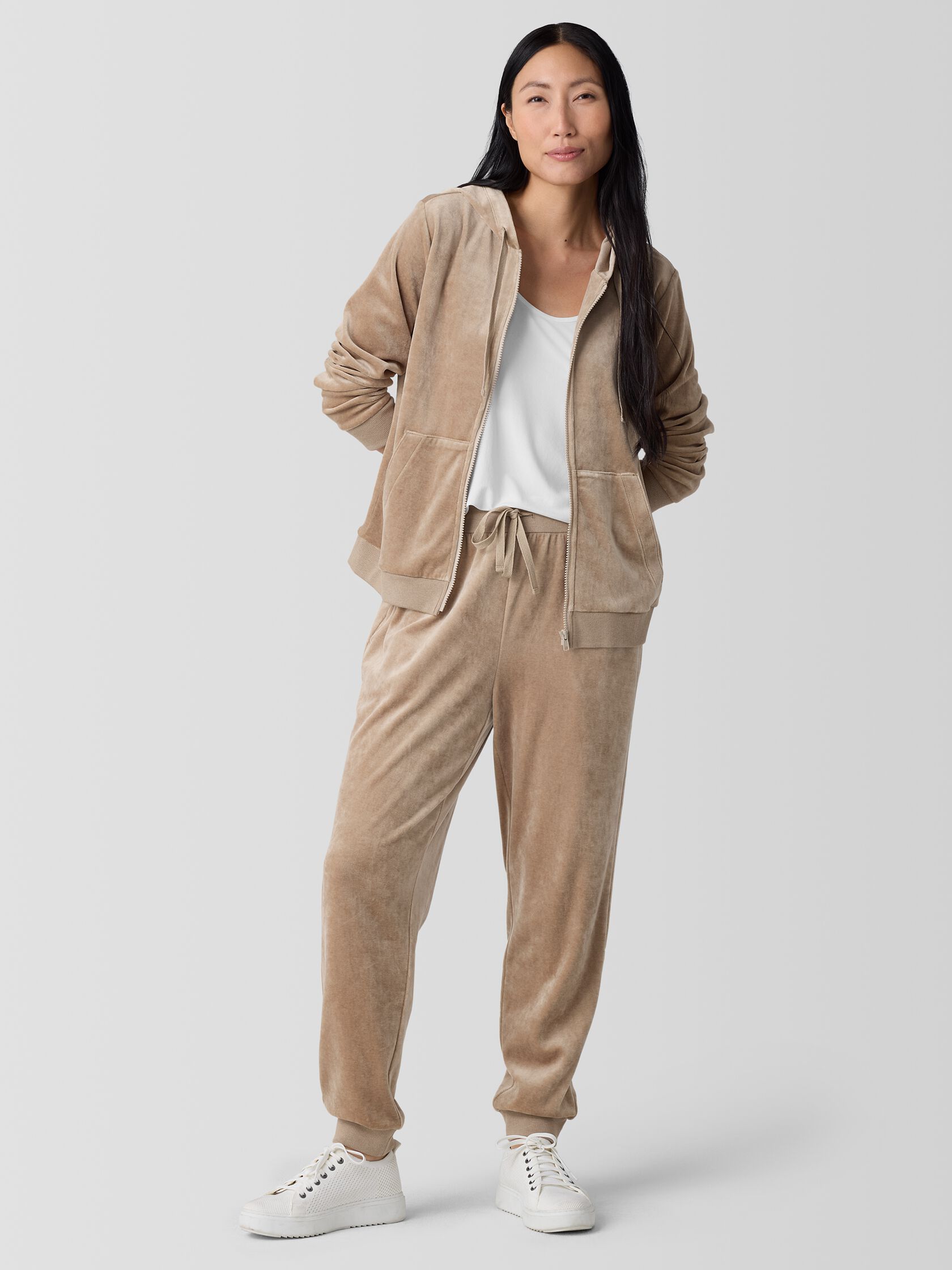 Cozy Velour Knit Jogger Pant