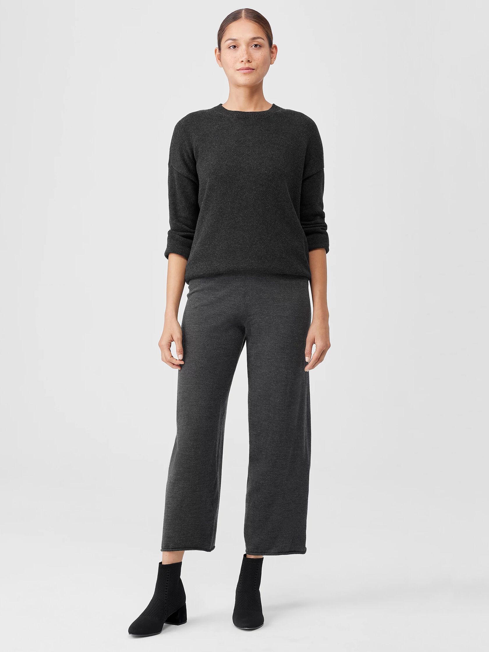 Merino Jersey Straight Pant