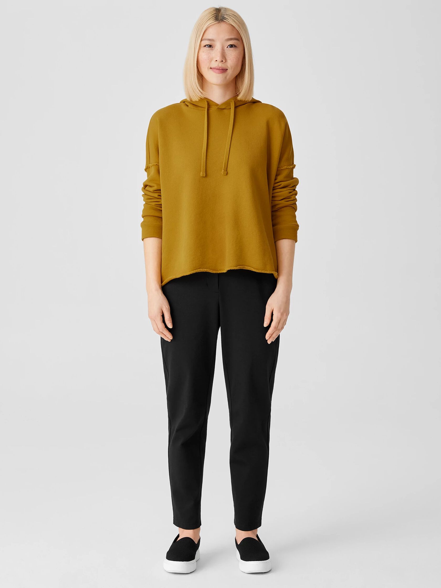 Organic Cotton French Terry Hooded Top