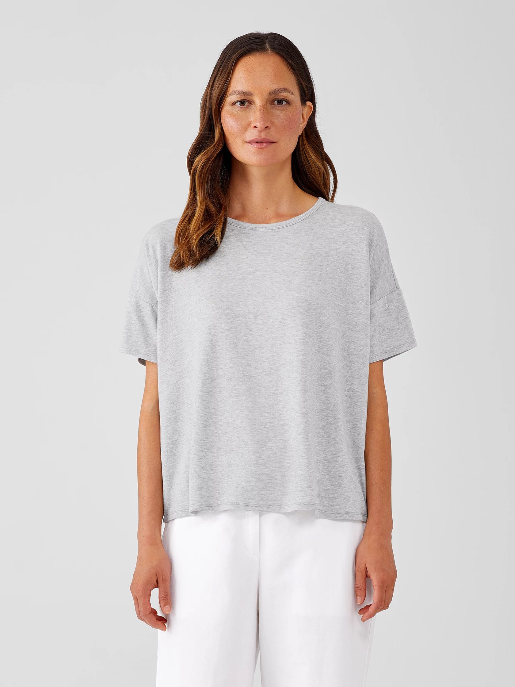 Fine Jersey Crew Neck Tee