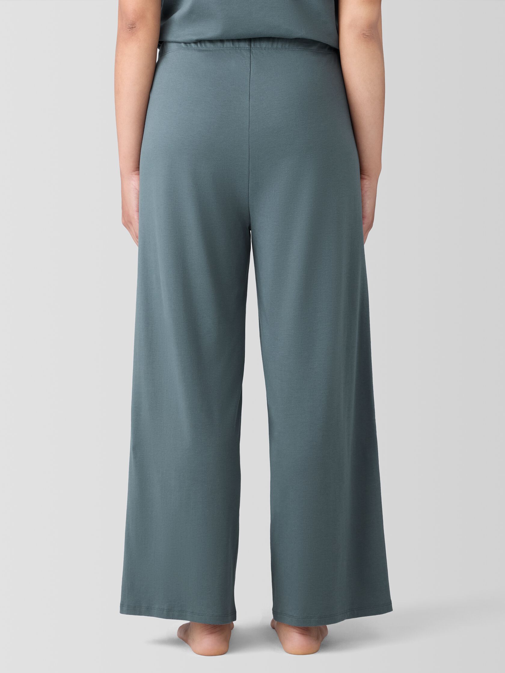 Organic Cotton Interlock Wide-Leg Sleep Pant