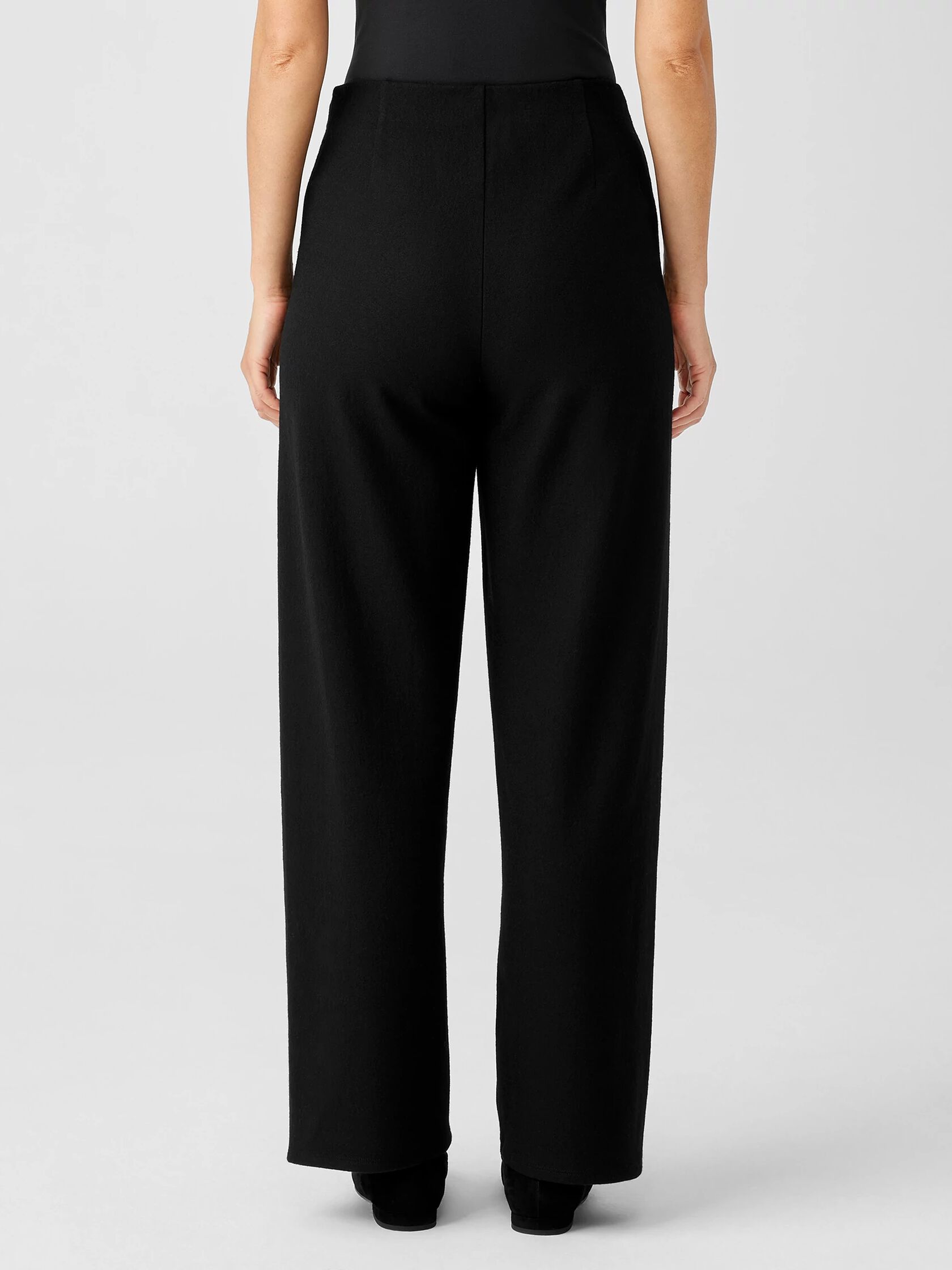 Boiled Wool Jersey Straight Pant