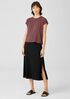 Stretch Jersey Knit Straight Skirt