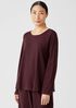 Cozy Organic Cotton Interlock Jewel Neck Top