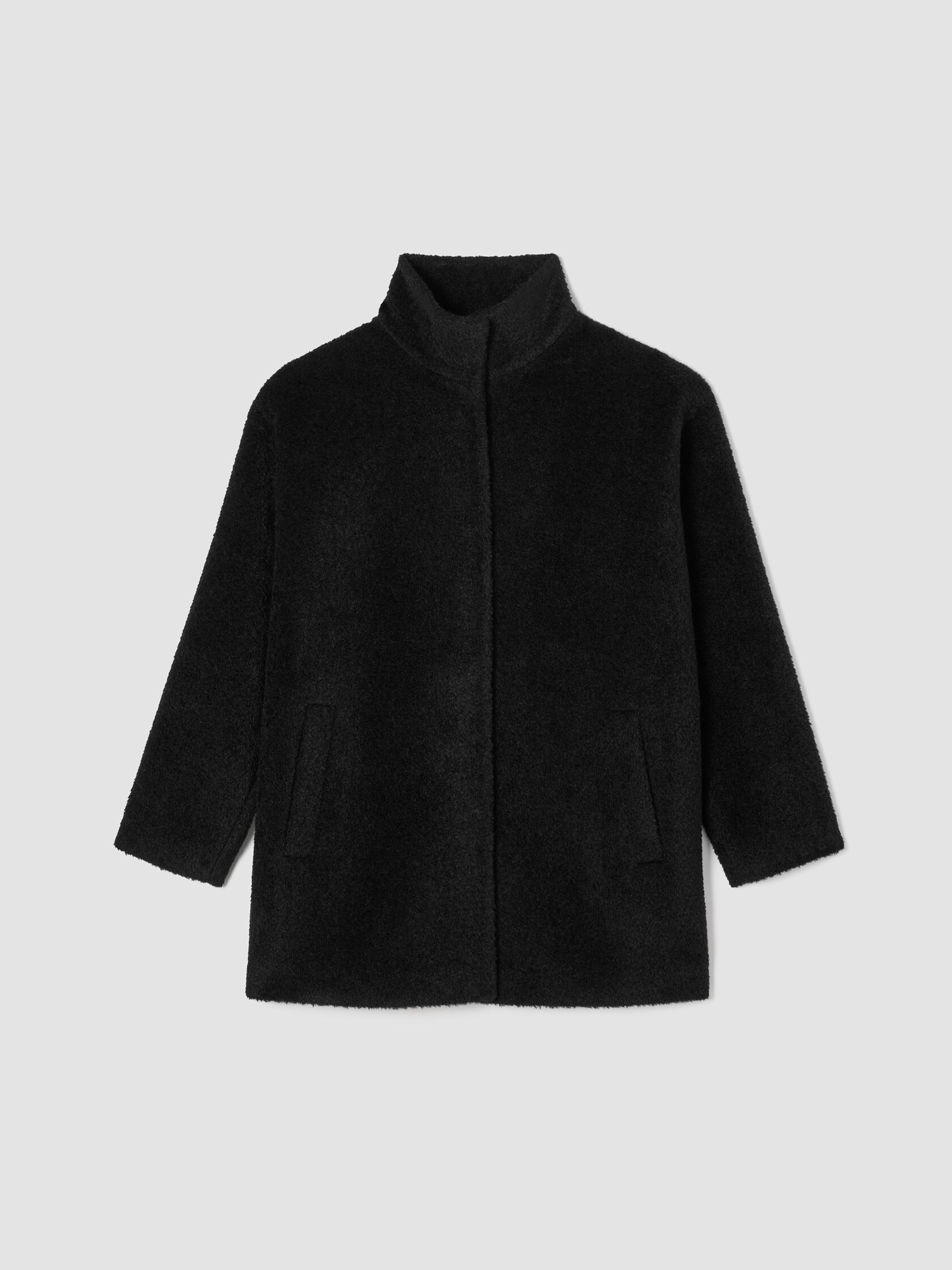 Fine Wool Alpaca&nbsp;Stand Collar Coat