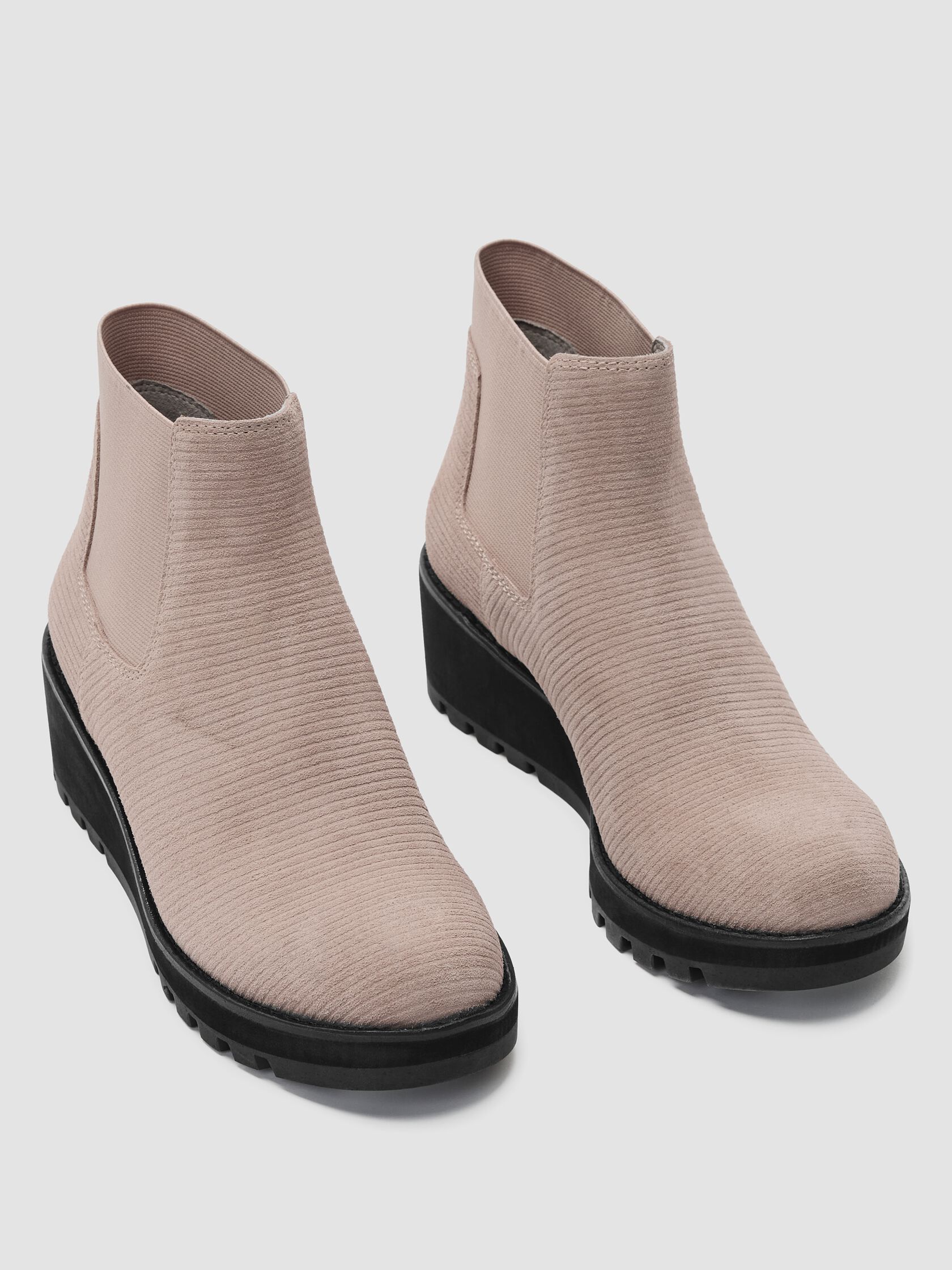Chelsea Corduroy Wedge Bootie