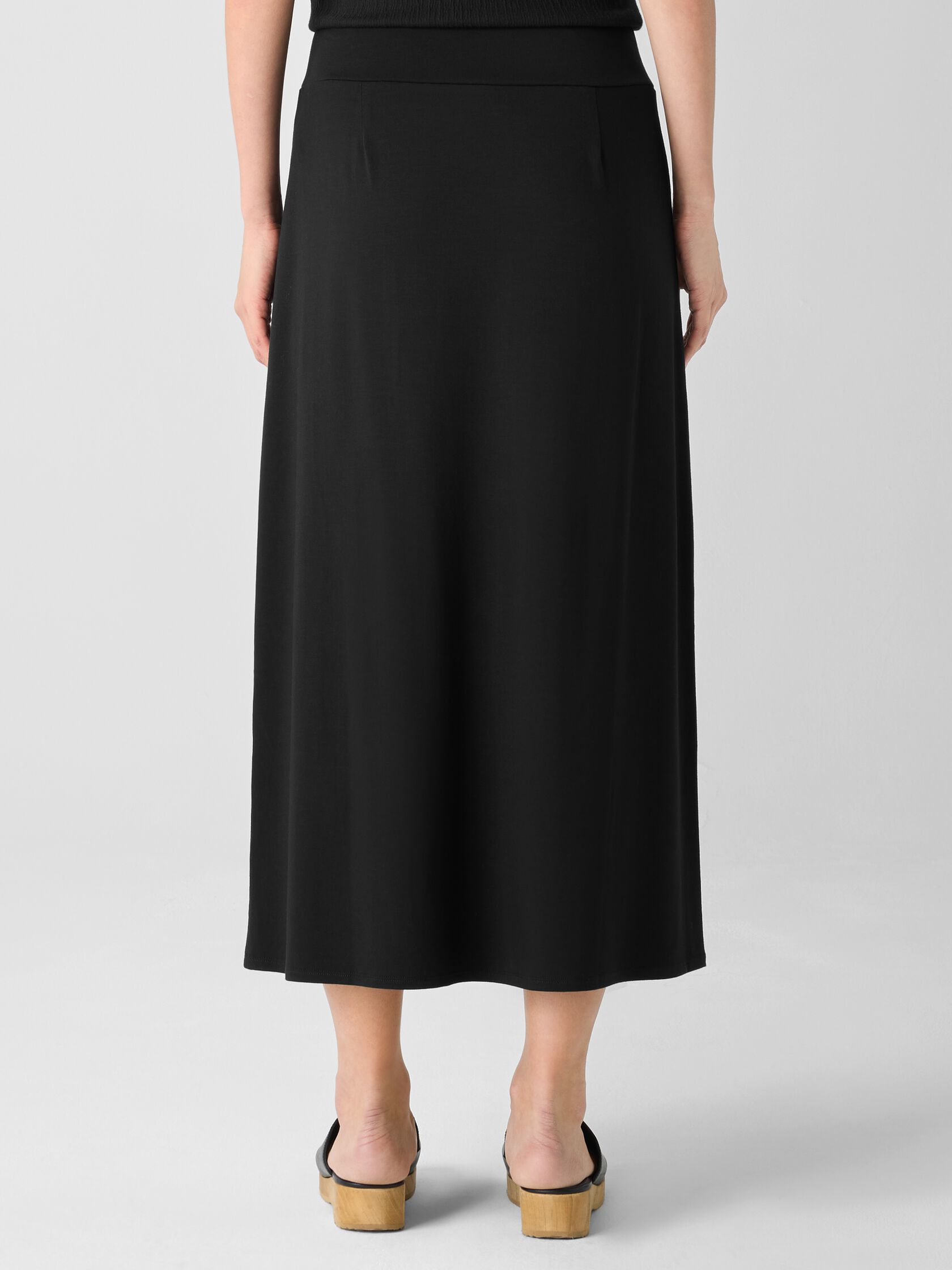 Stretch Jersey Knit&nbsp;A-Line Skirt