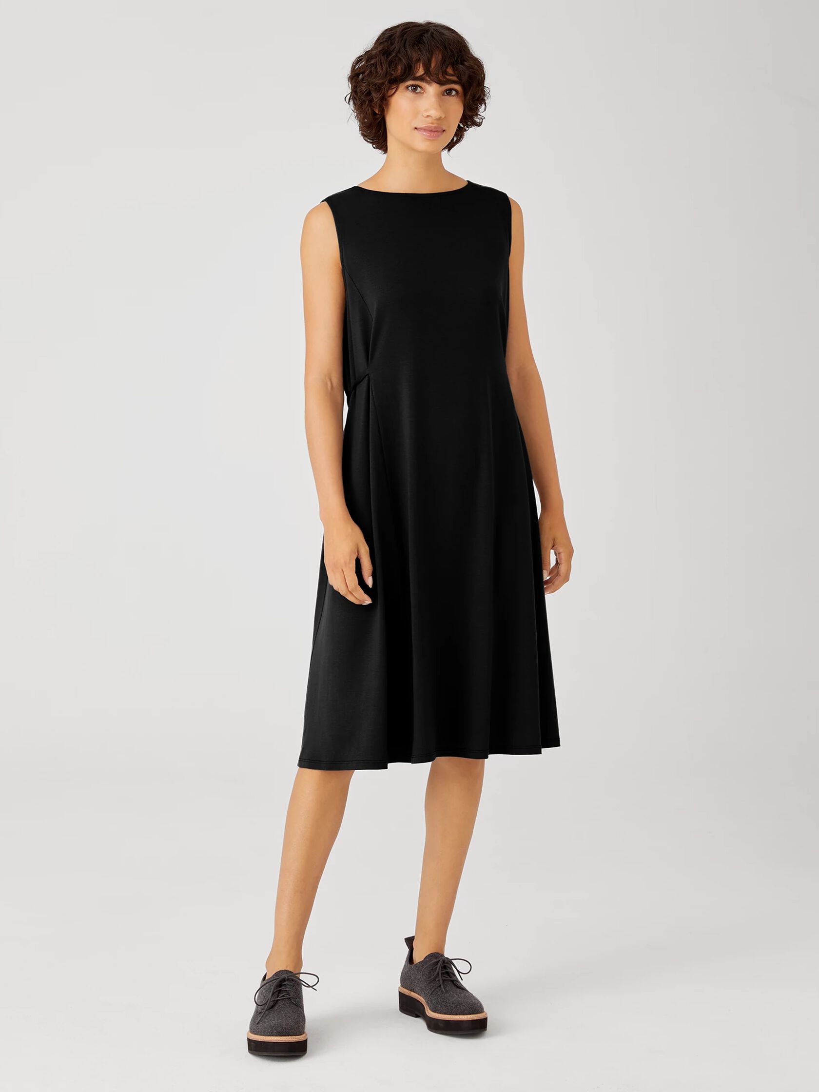 Fine Jersey Sleeveless Tie Dress