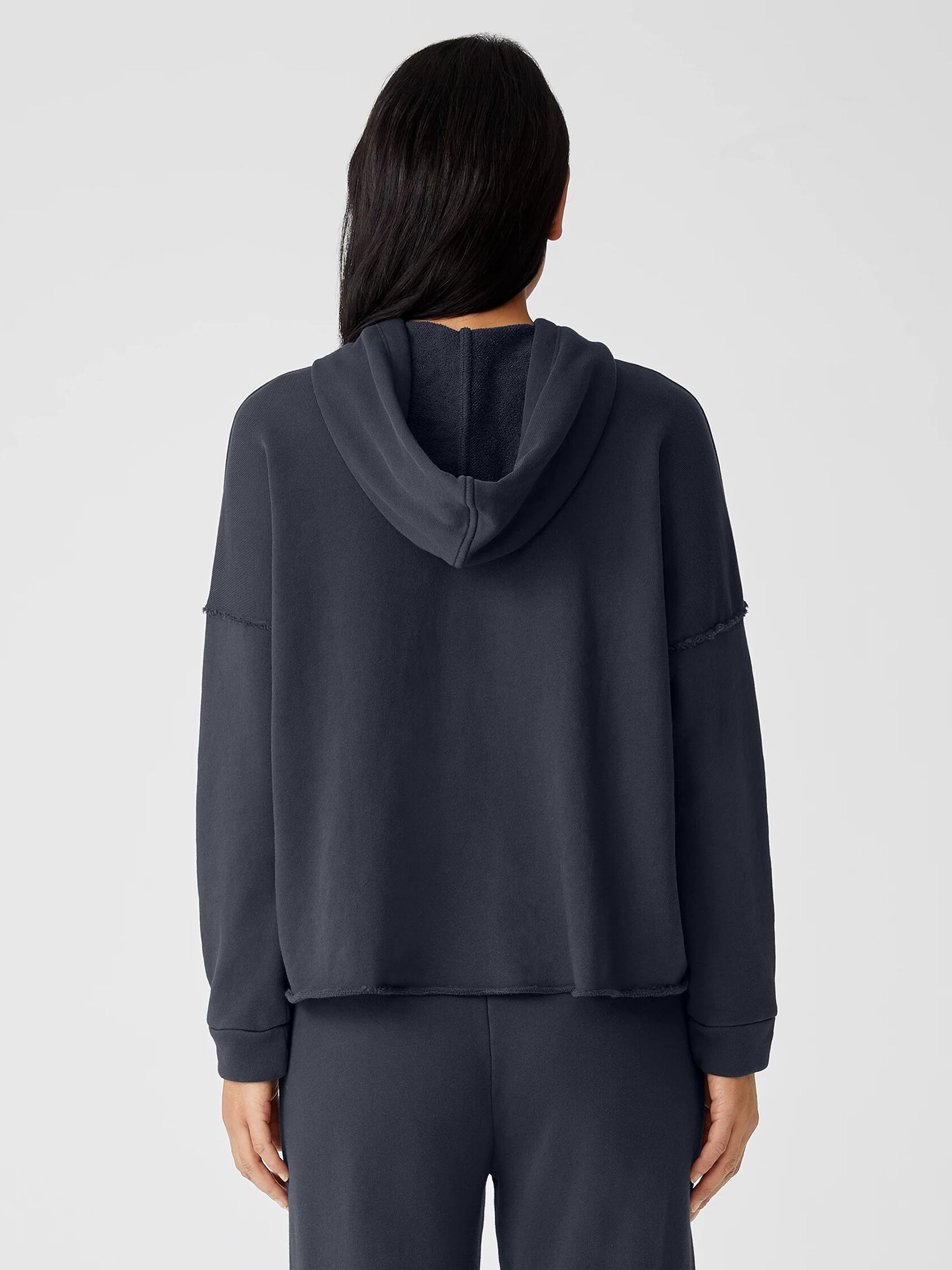 Organic Cotton French Terry Hooded Top